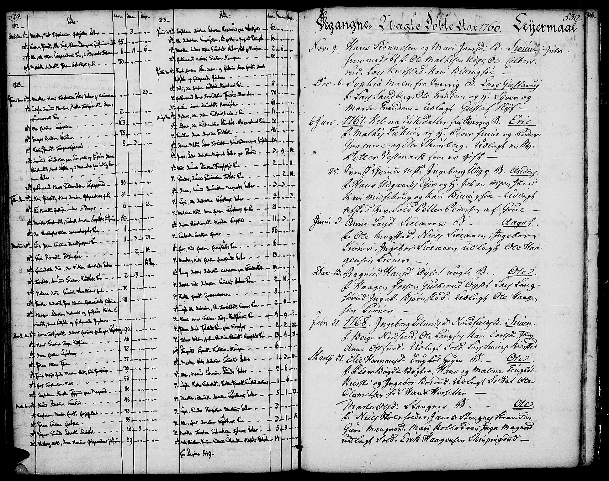 Vinger prestekontor, AV/SAH-PREST-024/H/Ha/Haa/L0004: Parish register (official) no. 4, 1766-1813, p. 529-530