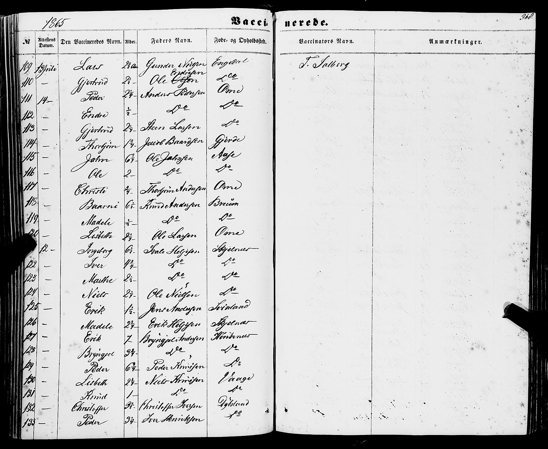 Strandebarm sokneprestembete, AV/SAB-A-78401/H/Haa: Parish register (official) no. A 8, 1858-1872, p. 368