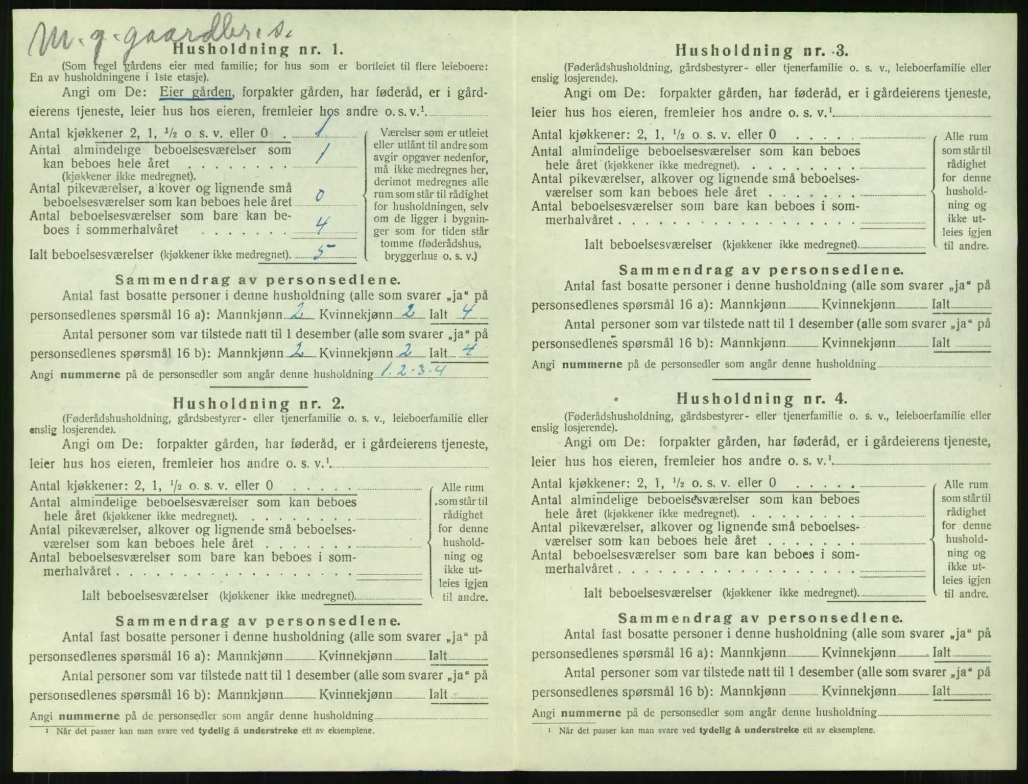 SAT, 1920 census for Vestnes, 1920, p. 564