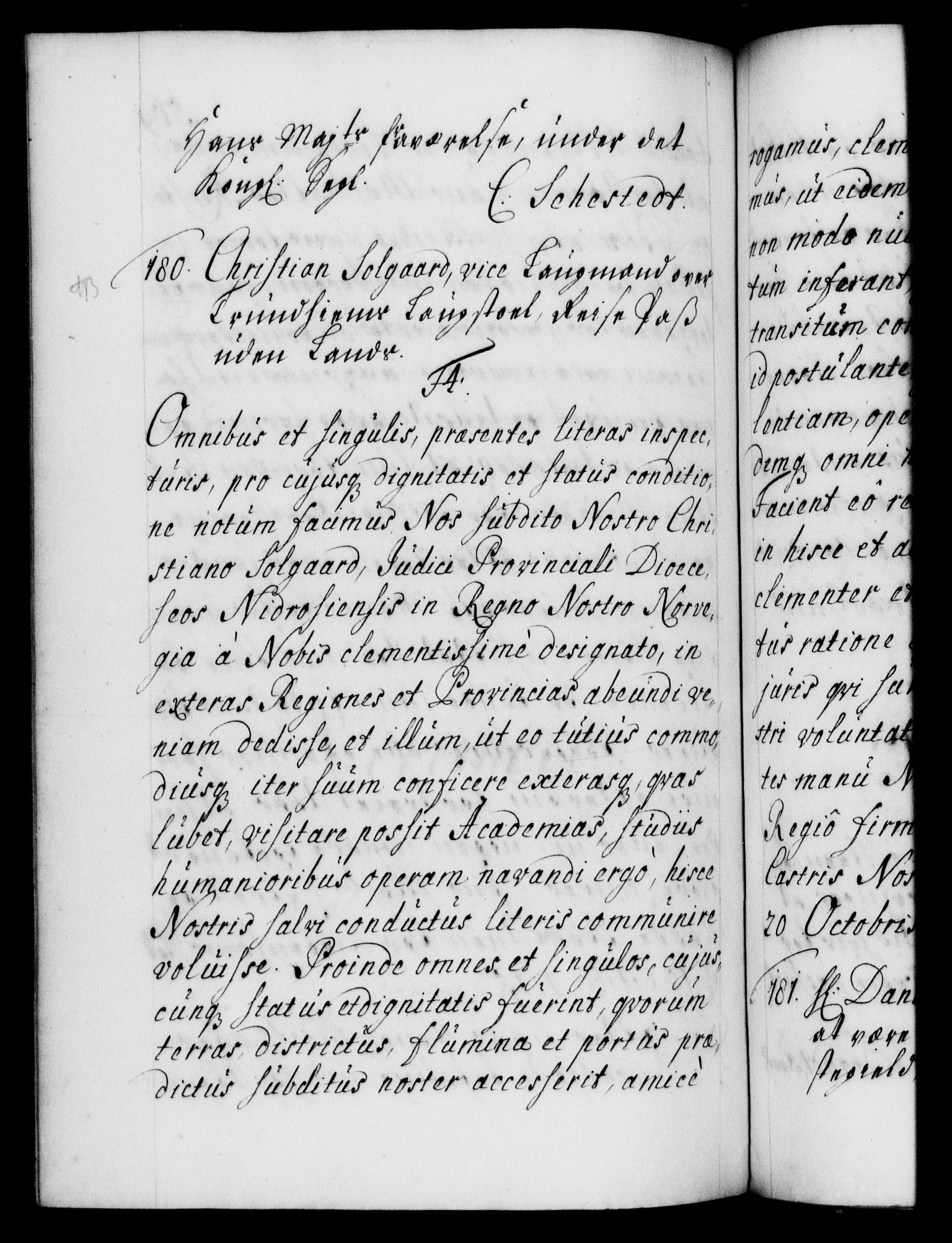 Danske Kanselli 1572-1799, AV/RA-EA-3023/F/Fc/Fca/Fcaa/L0021: Norske registre, 1712-1715, p. 569b