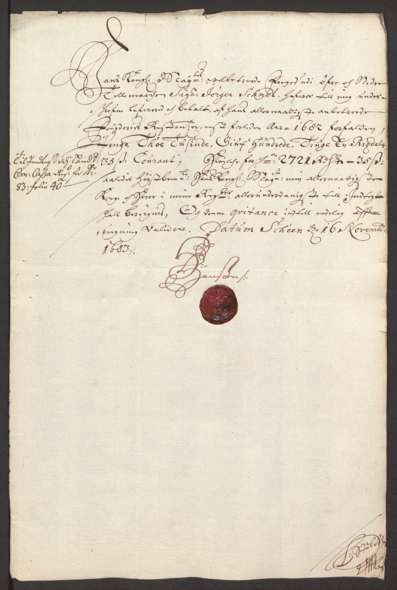Rentekammeret inntil 1814, Reviderte regnskaper, Fogderegnskap, AV/RA-EA-4092/R35/L2080: Fogderegnskap Øvre og Nedre Telemark, 1680-1684, p. 21