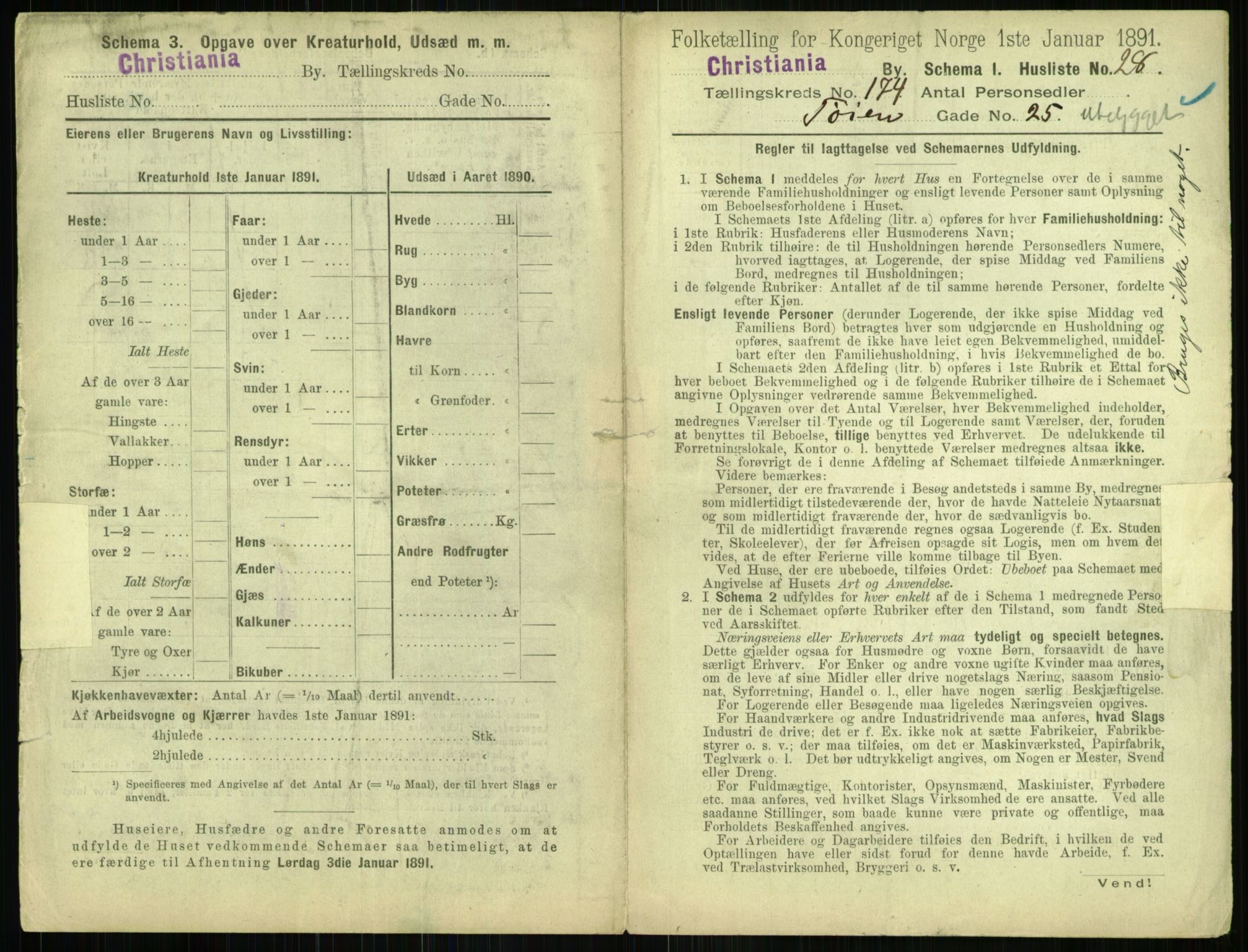 RA, 1891 census for 0301 Kristiania, 1891, p. 103906