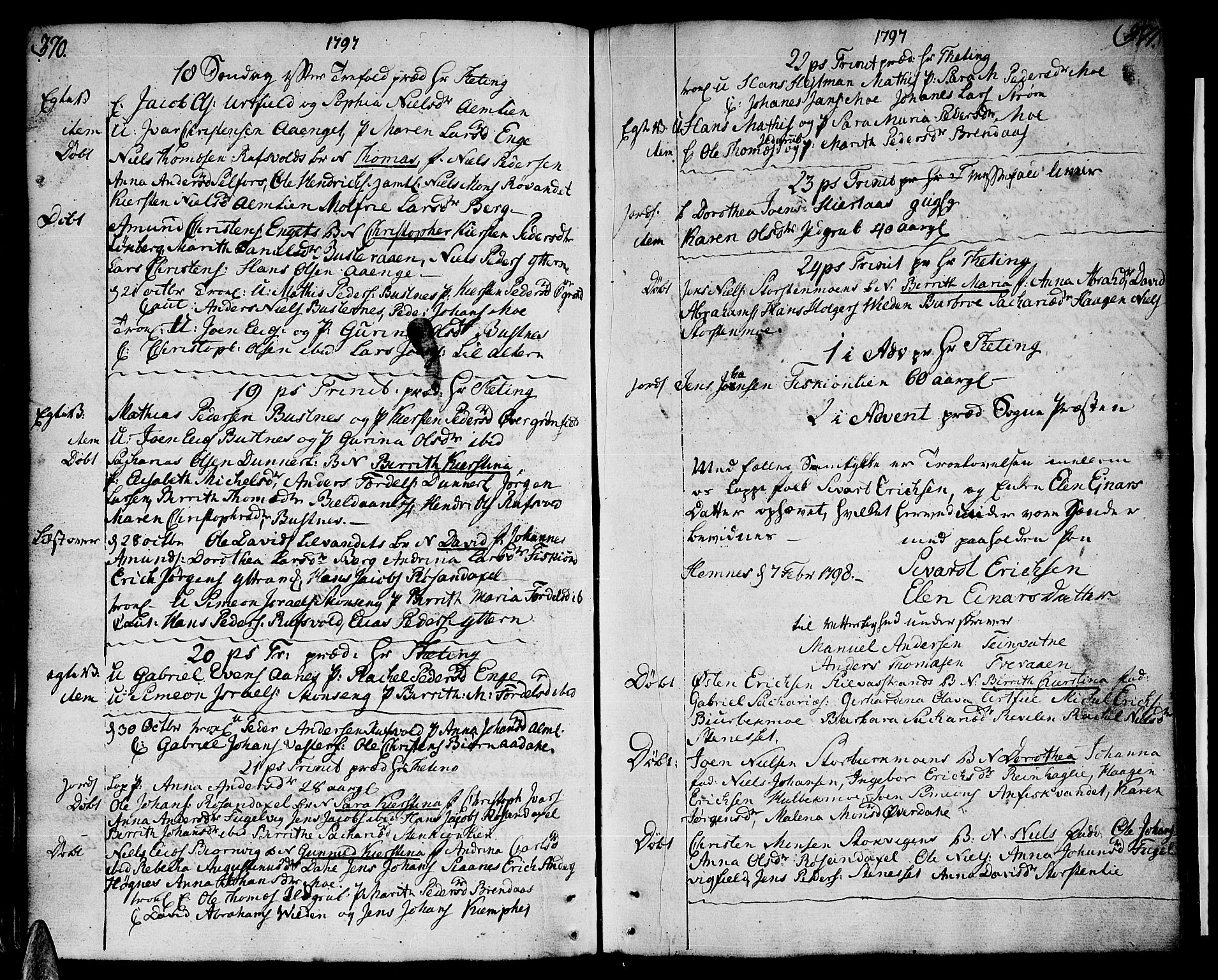 Ministerialprotokoller, klokkerbøker og fødselsregistre - Nordland, SAT/A-1459/825/L0349: Parish register (official) no. 825A05 /2, 1790-1806, p. 370-371