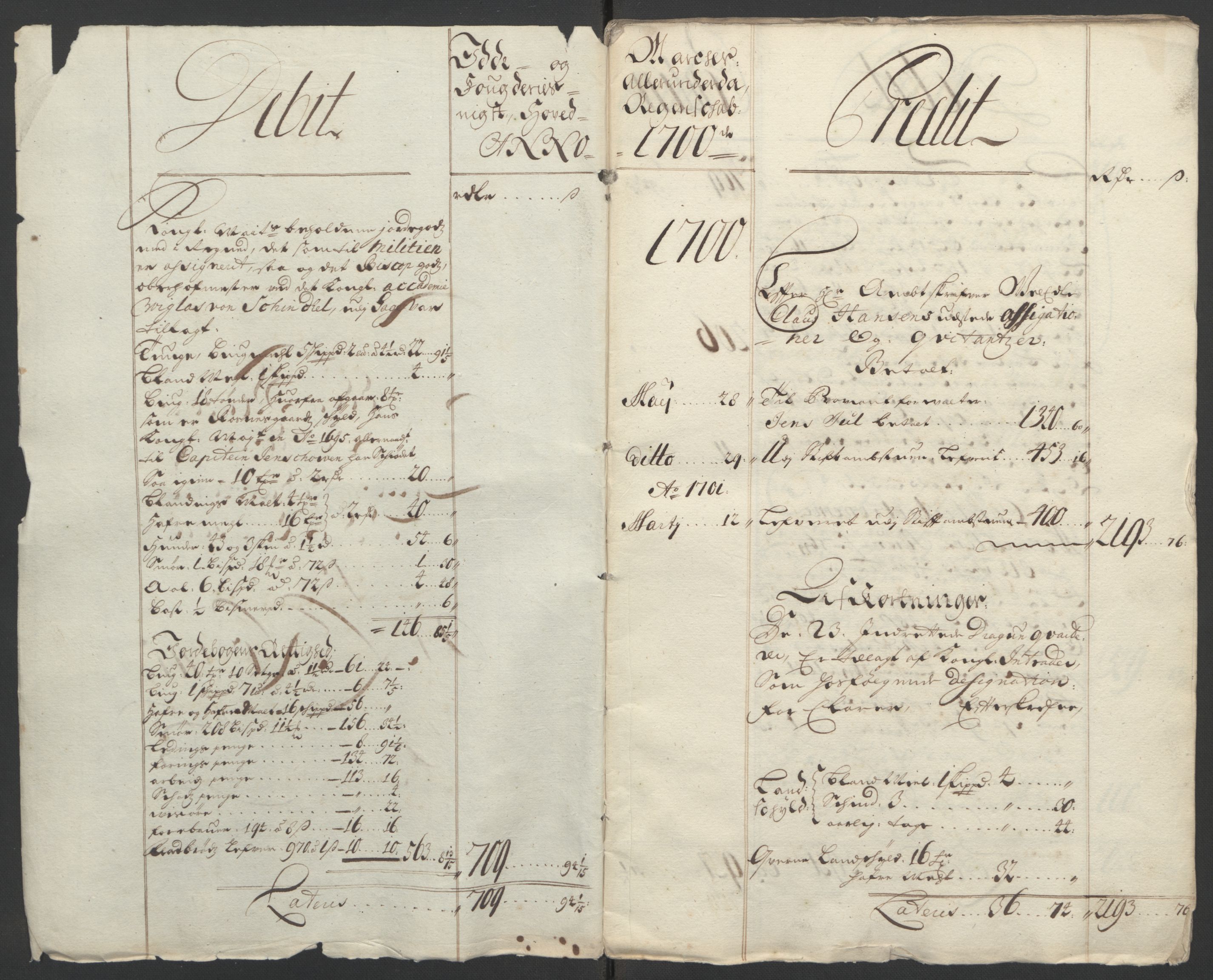 Rentekammeret inntil 1814, Reviderte regnskaper, Fogderegnskap, RA/EA-4092/R01/L0015: Fogderegnskap Idd og Marker, 1700-1701, p. 4