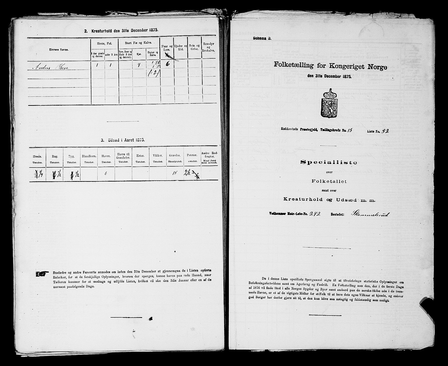 RA, 1875 census for 0128P Rakkestad, 1875, p. 1796