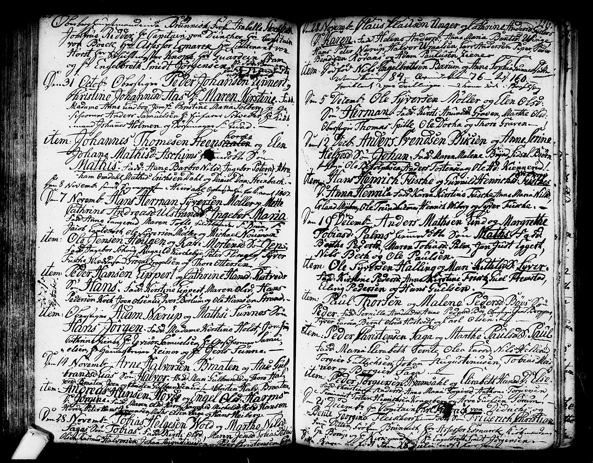 Kongsberg kirkebøker, AV/SAKO-A-22/F/Fa/L0007: Parish register (official) no. I 7, 1795-1816, p. 116