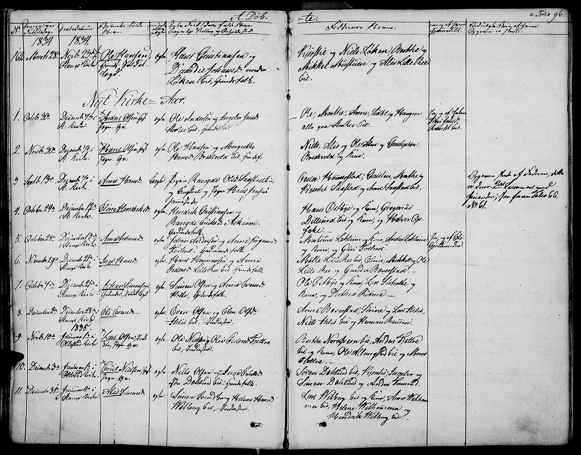 Stange prestekontor, SAH/PREST-002/K/L0009: Parish register (official) no. 9, 1826-1835, p. 96