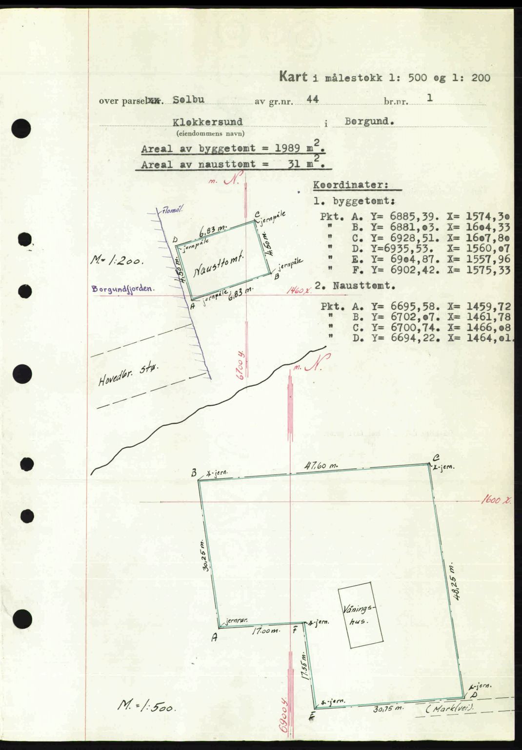 Nordre Sunnmøre sorenskriveri, AV/SAT-A-0006/1/2/2C/2Ca: Mortgage book no. A34, 1950-1950, Diary no: : 1264/1950