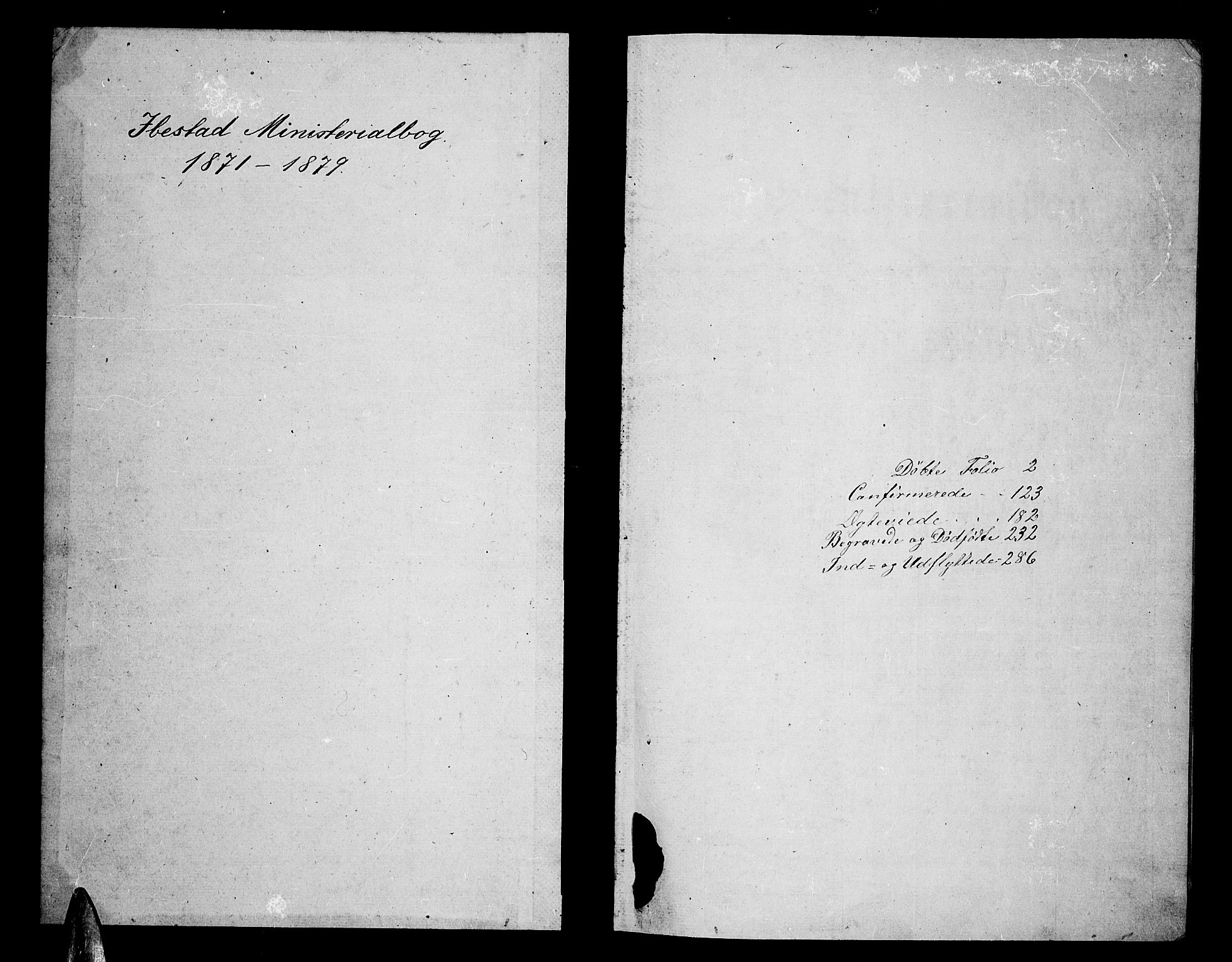 Ibestad sokneprestembete, AV/SATØ-S-0077/H/Ha/Hab/L0006klokker: Parish register (copy) no. 6, 1871-1879