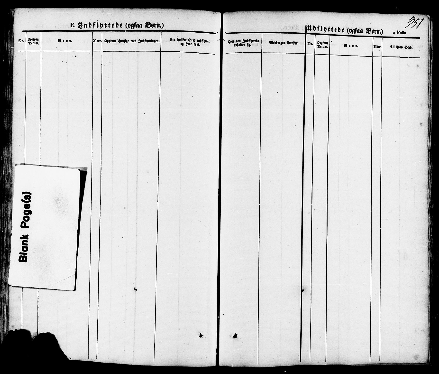 Rennesøy sokneprestkontor, SAST/A -101827/H/Ha/Haa/L0006: Parish register (official) no. A 6, 1860-1878, p. 351