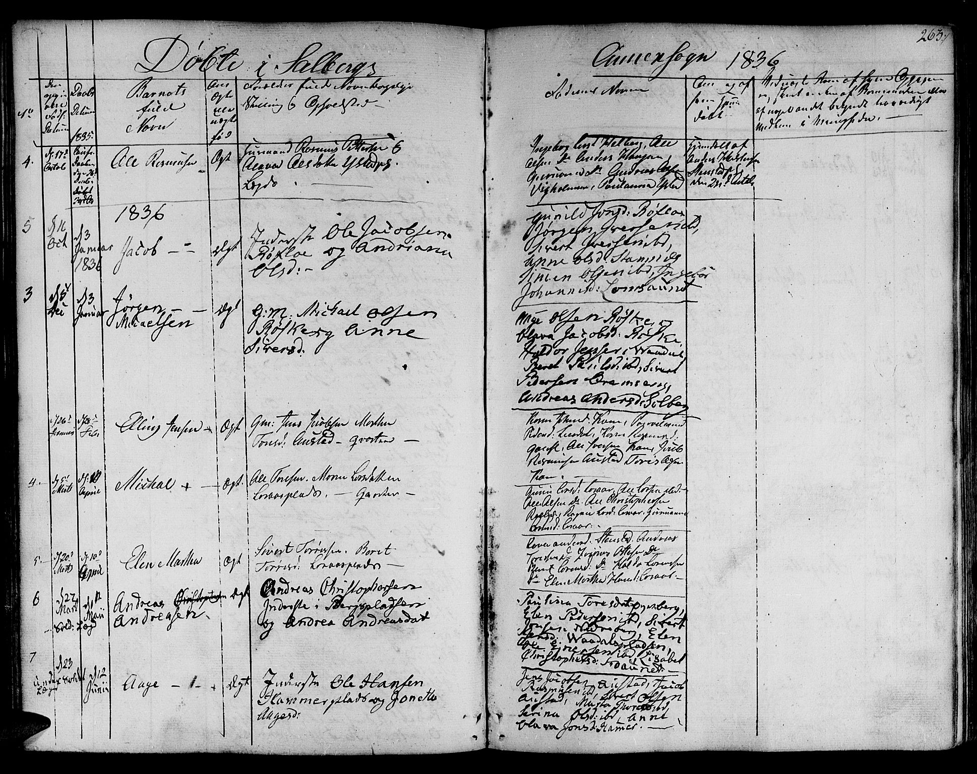 Ministerialprotokoller, klokkerbøker og fødselsregistre - Nord-Trøndelag, SAT/A-1458/730/L0277: Parish register (official) no. 730A06 /2, 1831-1839, p. 263