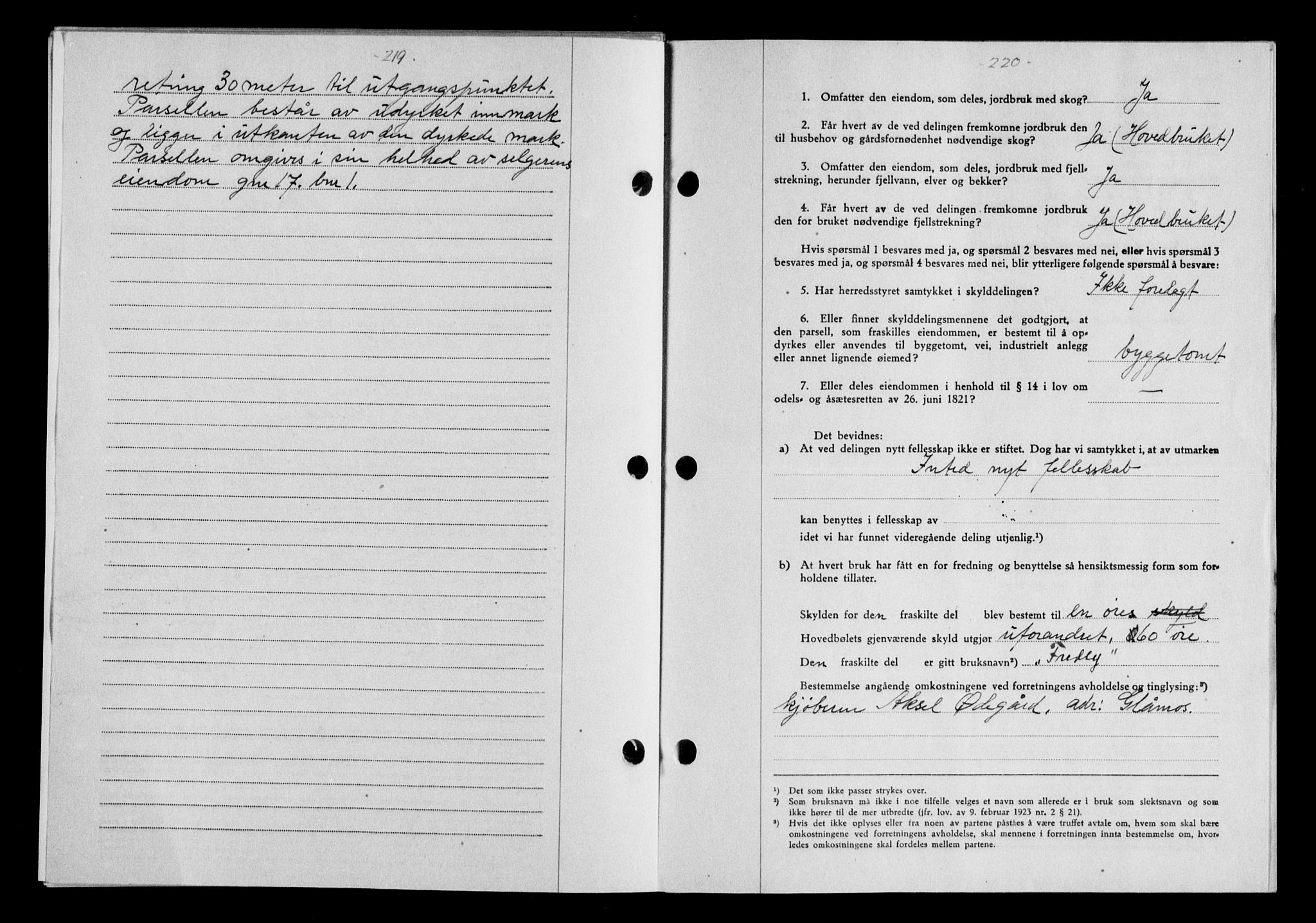 Gauldal sorenskriveri, SAT/A-0014/1/2/2C/L0058: Mortgage book no. 63, 1944-1945, Diary no: : 969/1944