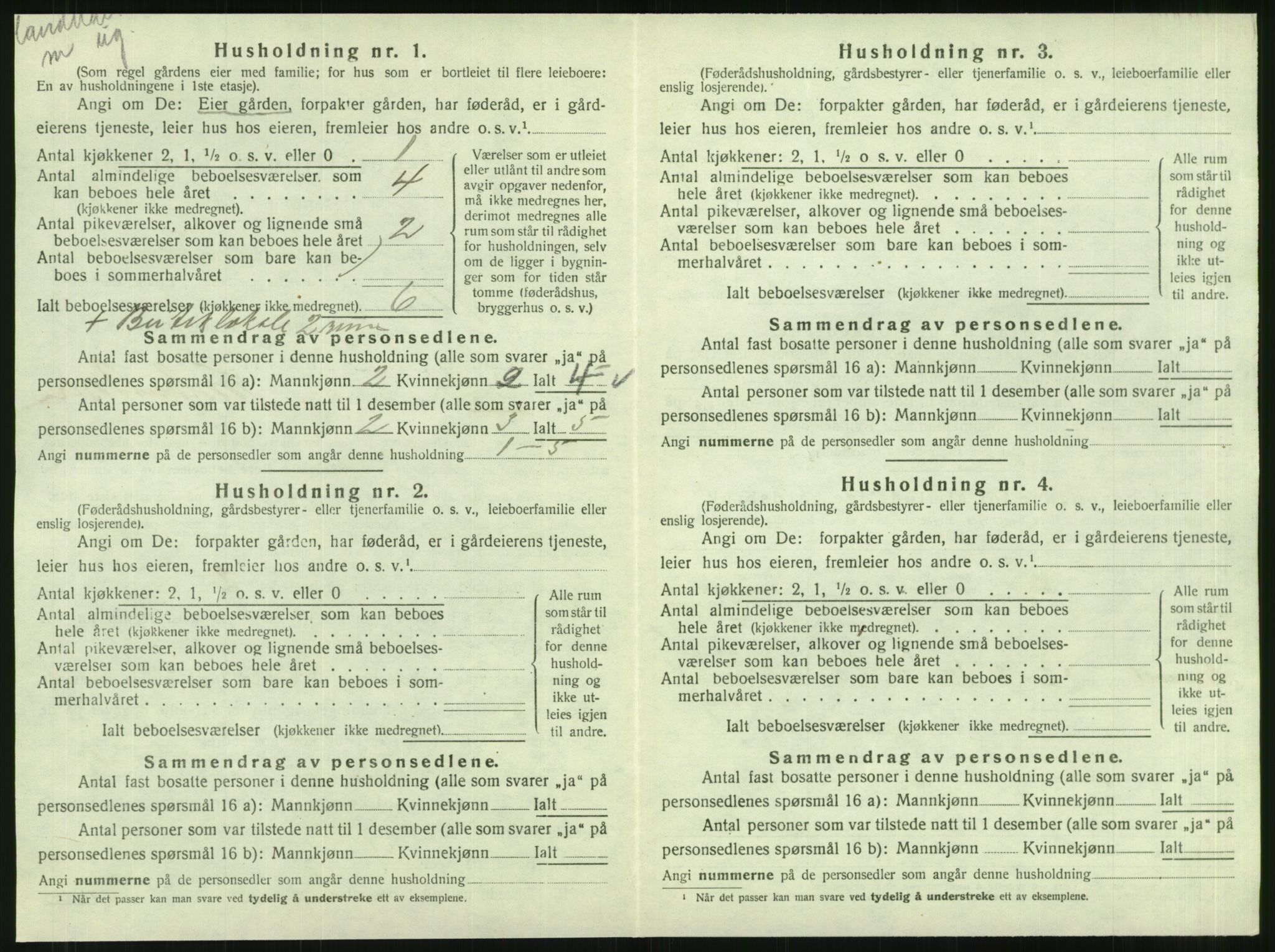 SAT, 1920 census for Otterøy, 1920, p. 612