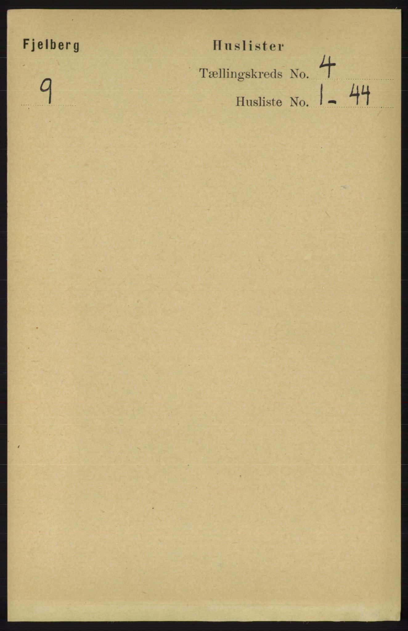 RA, 1891 census for 1213 Fjelberg, 1891, p. 1125