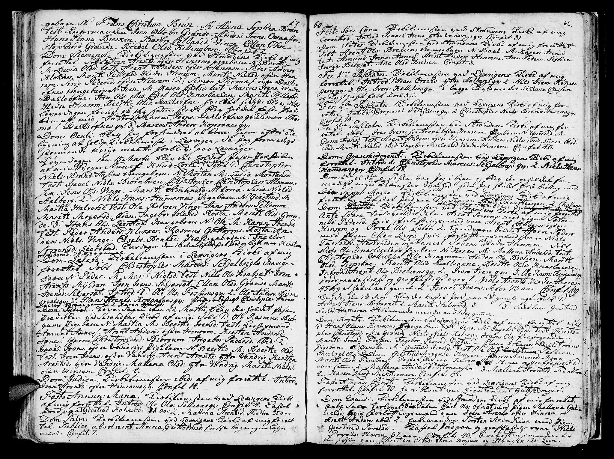 Ministerialprotokoller, klokkerbøker og fødselsregistre - Nord-Trøndelag, SAT/A-1458/701/L0003: Parish register (official) no. 701A03, 1751-1783, p. 66