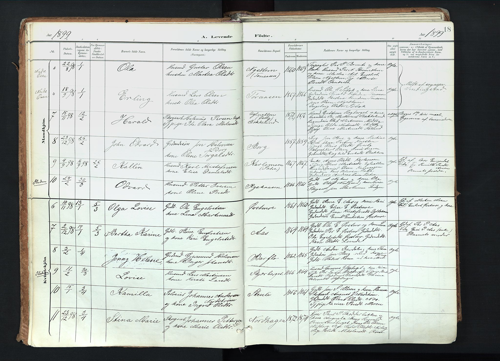 Trysil prestekontor, AV/SAH-PREST-046/H/Ha/Haa/L0012: Parish register (official) no. 12, 1898-1917, p. 18