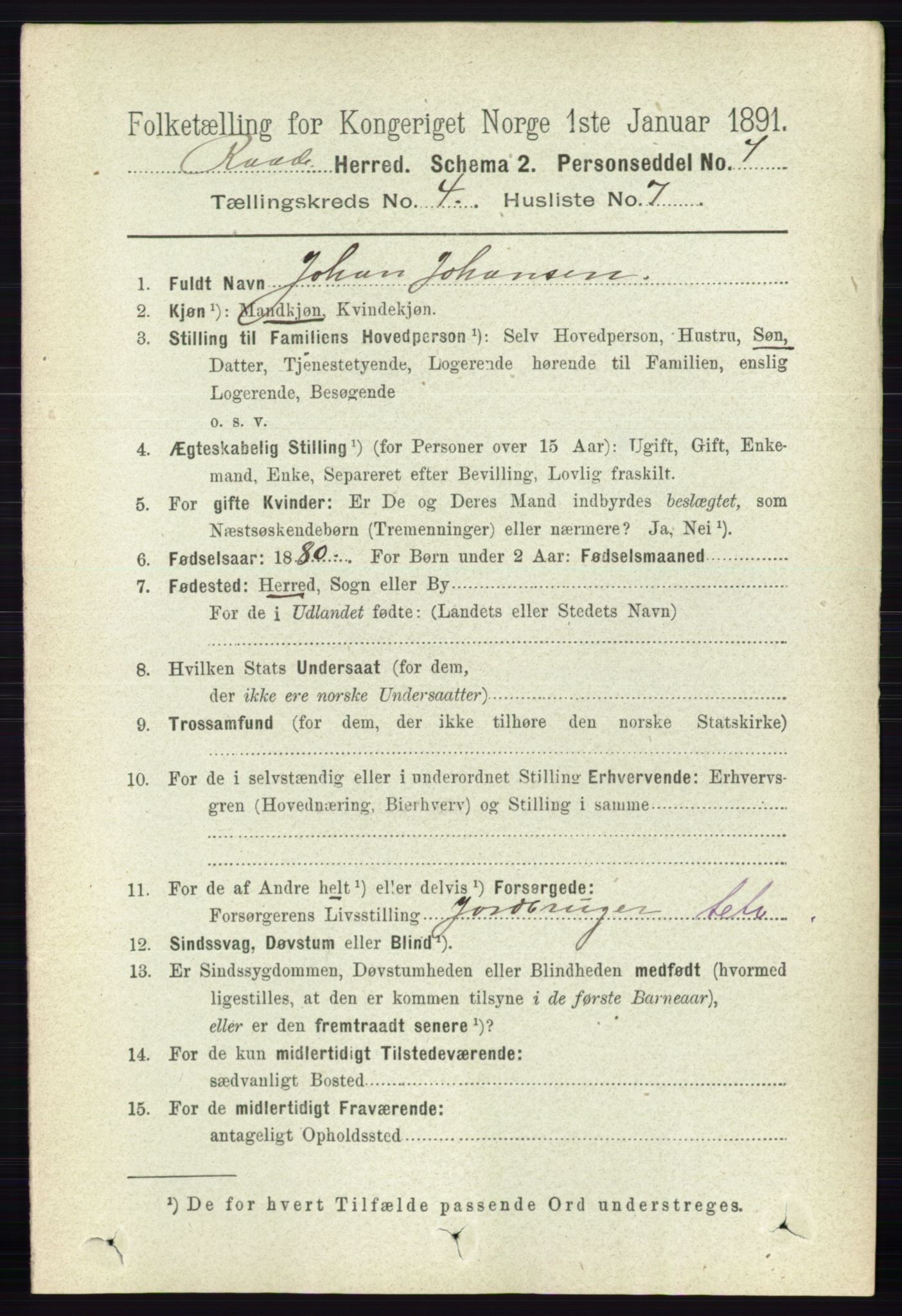 RA, 1891 census for 0135 Råde, 1891, p. 1902