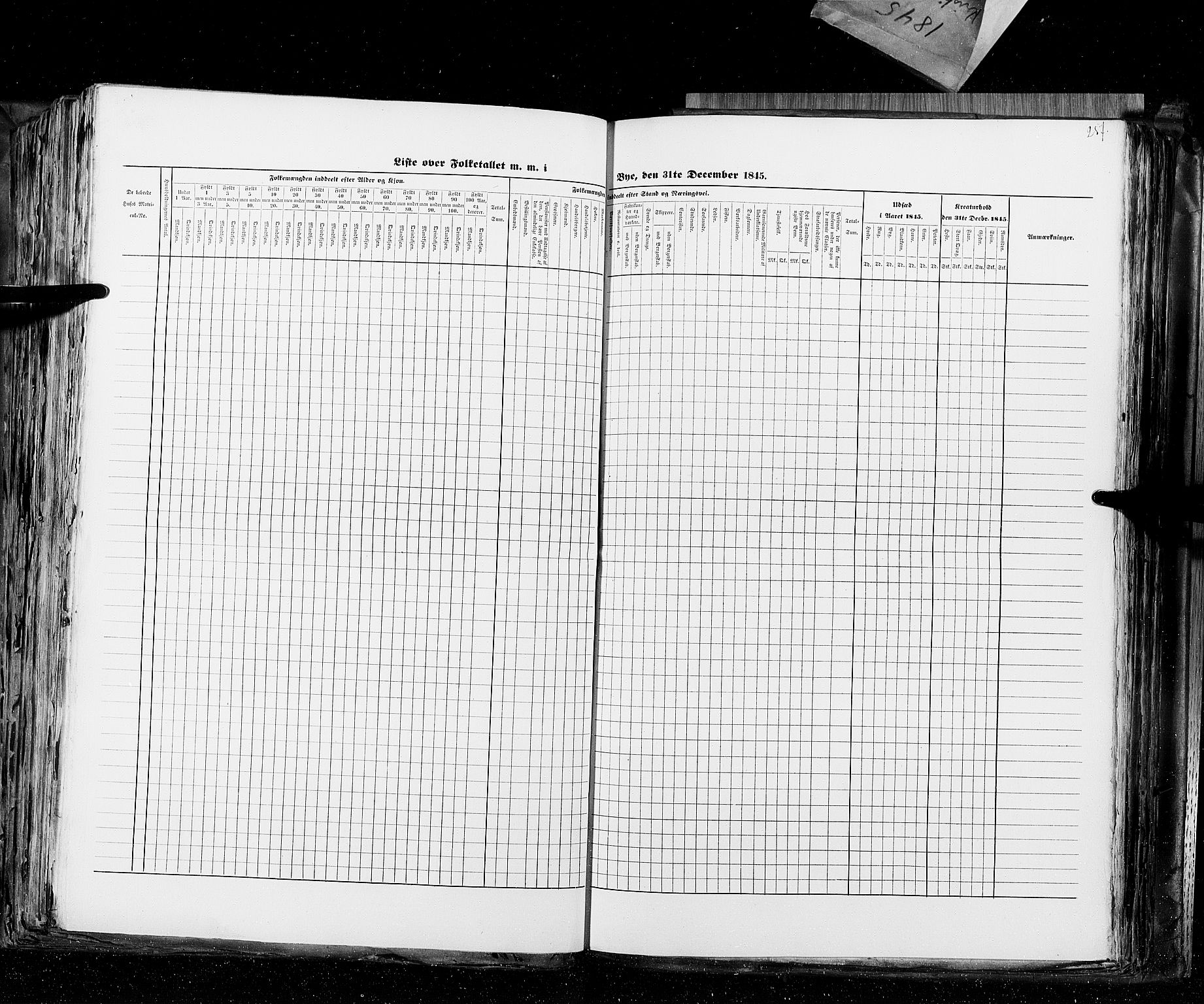 RA, Census 1845, vol. 10: Cities, 1845, p. 257