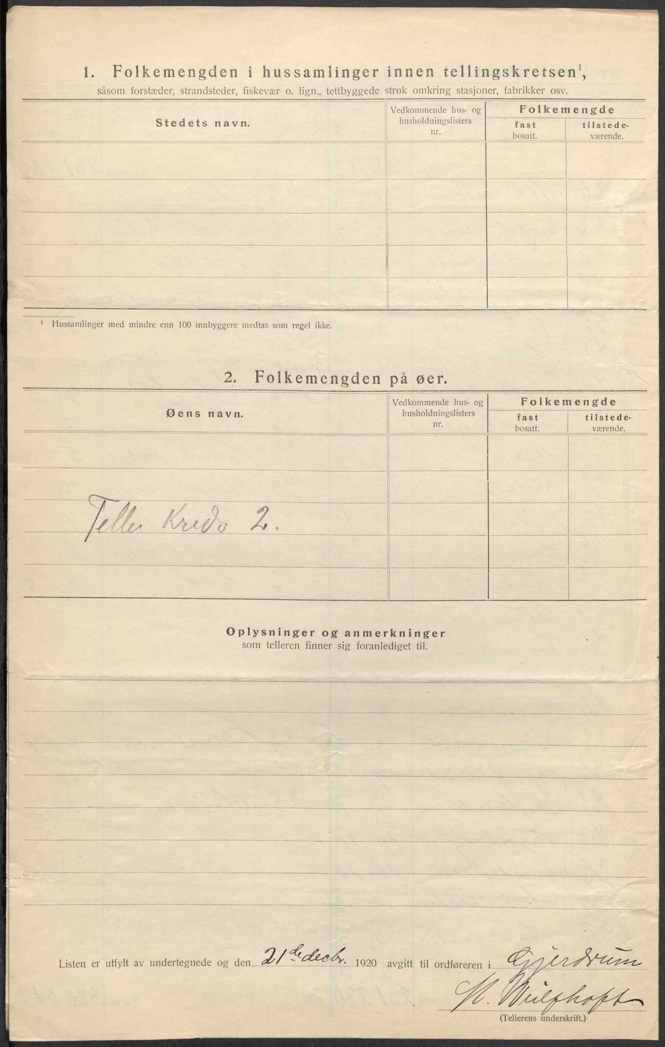 SAO, 1920 census for Gjerdrum, 1920, p. 16