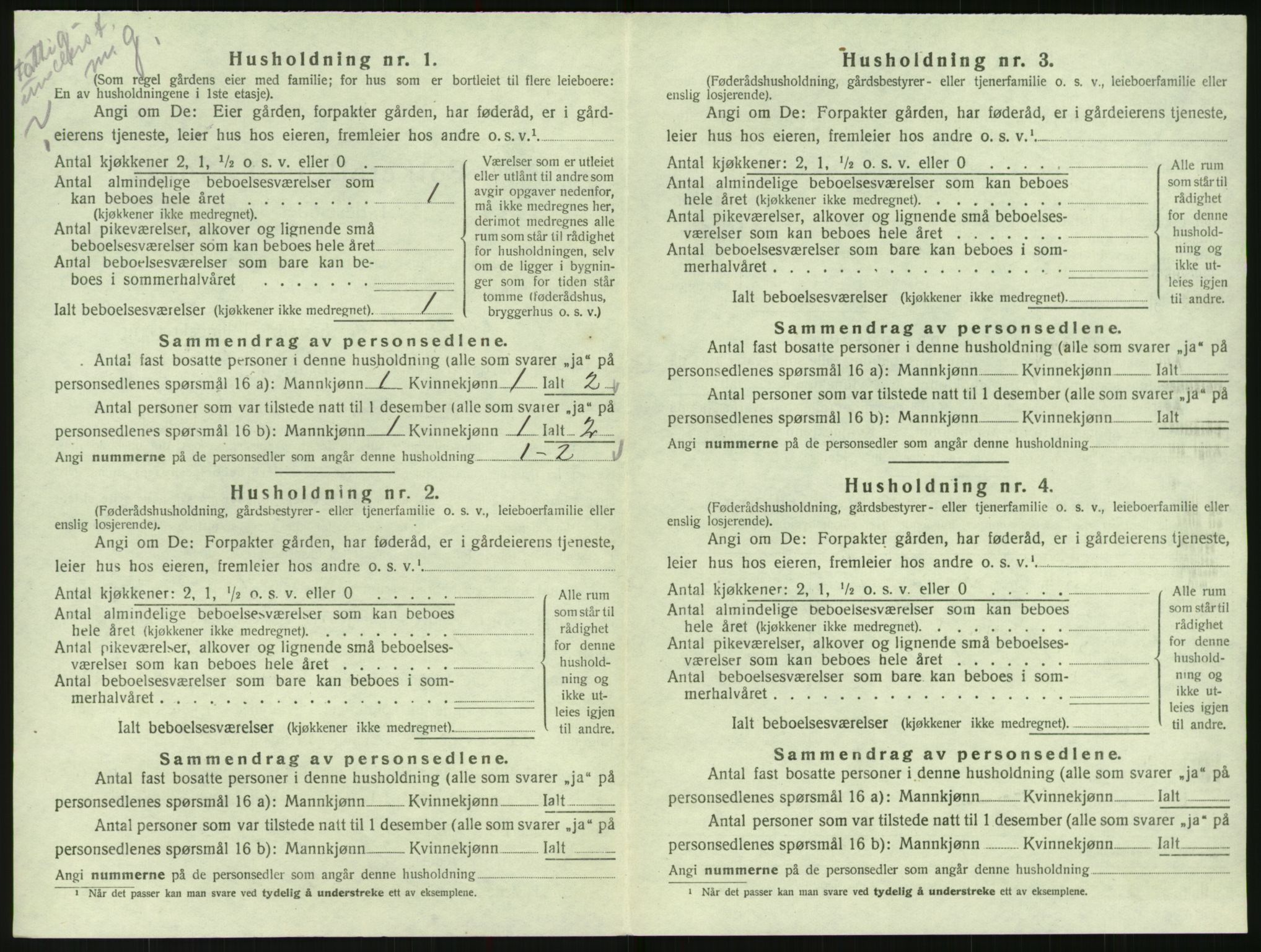 SAK, 1920 census for Hylestad, 1920, p. 131