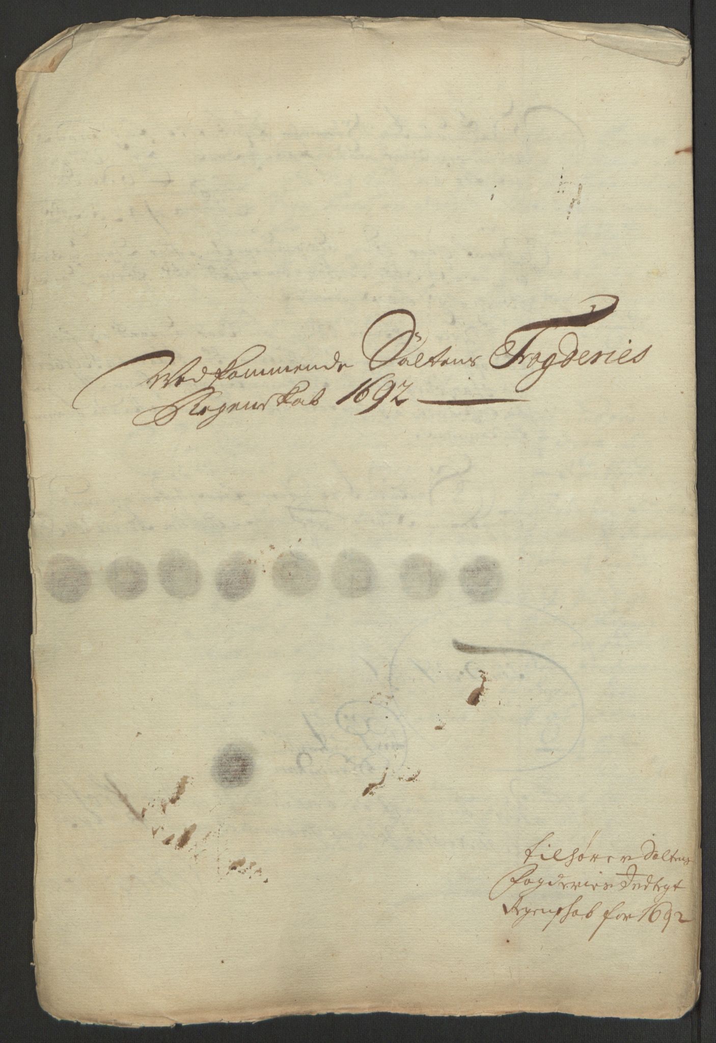 Rentekammeret inntil 1814, Reviderte regnskaper, Fogderegnskap, AV/RA-EA-4092/R66/L4577: Fogderegnskap Salten, 1691-1693, p. 237