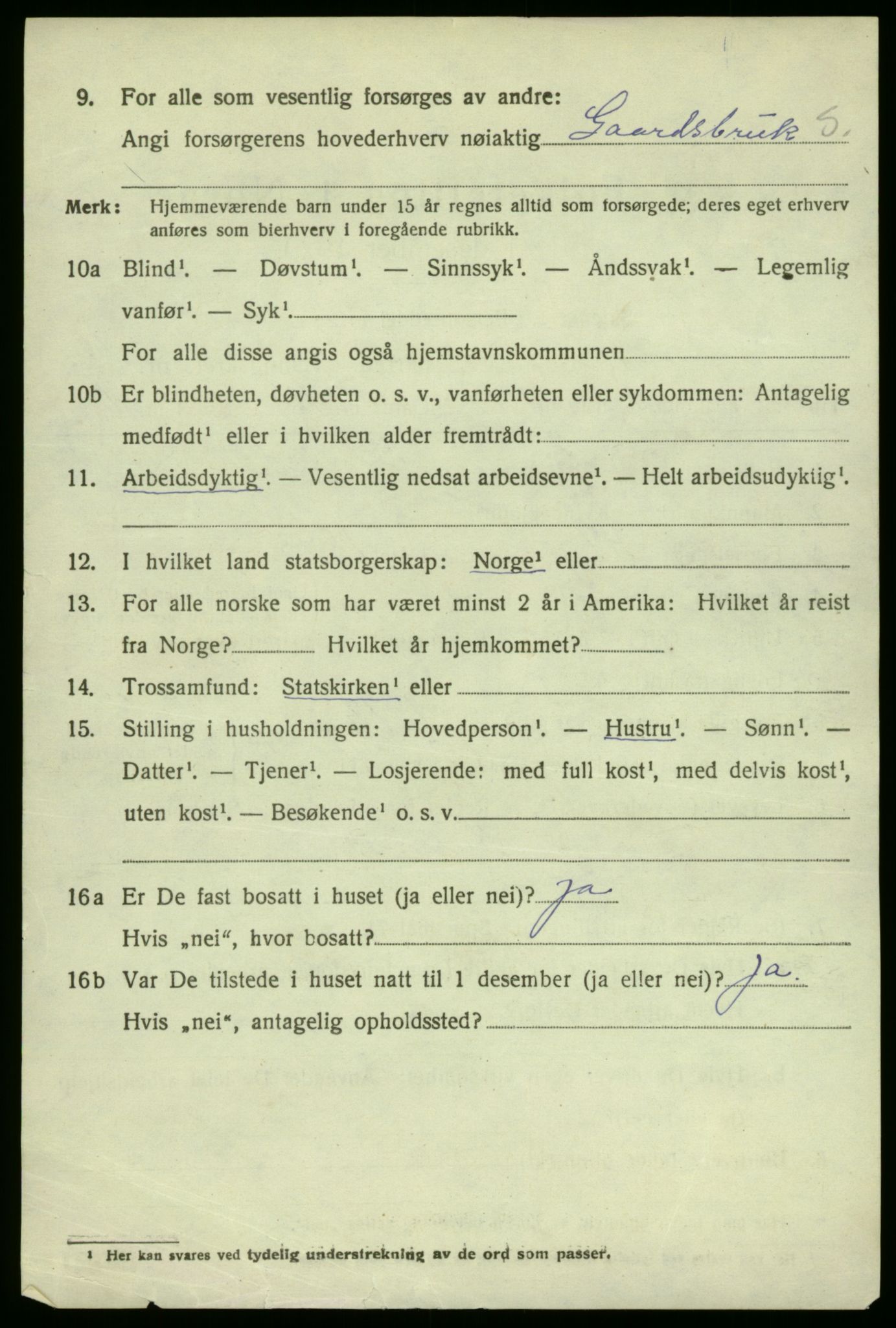 SAB, 1920 census for Lindås, 1920, p. 9308