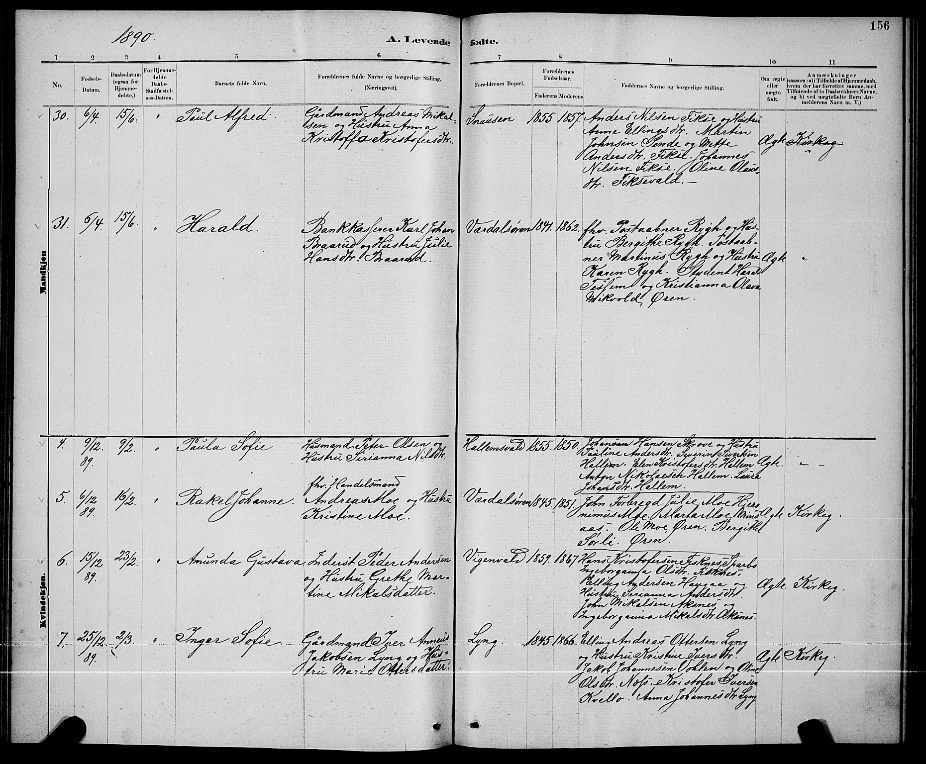 Ministerialprotokoller, klokkerbøker og fødselsregistre - Nord-Trøndelag, SAT/A-1458/723/L0256: Parish register (copy) no. 723C04, 1879-1890, p. 156