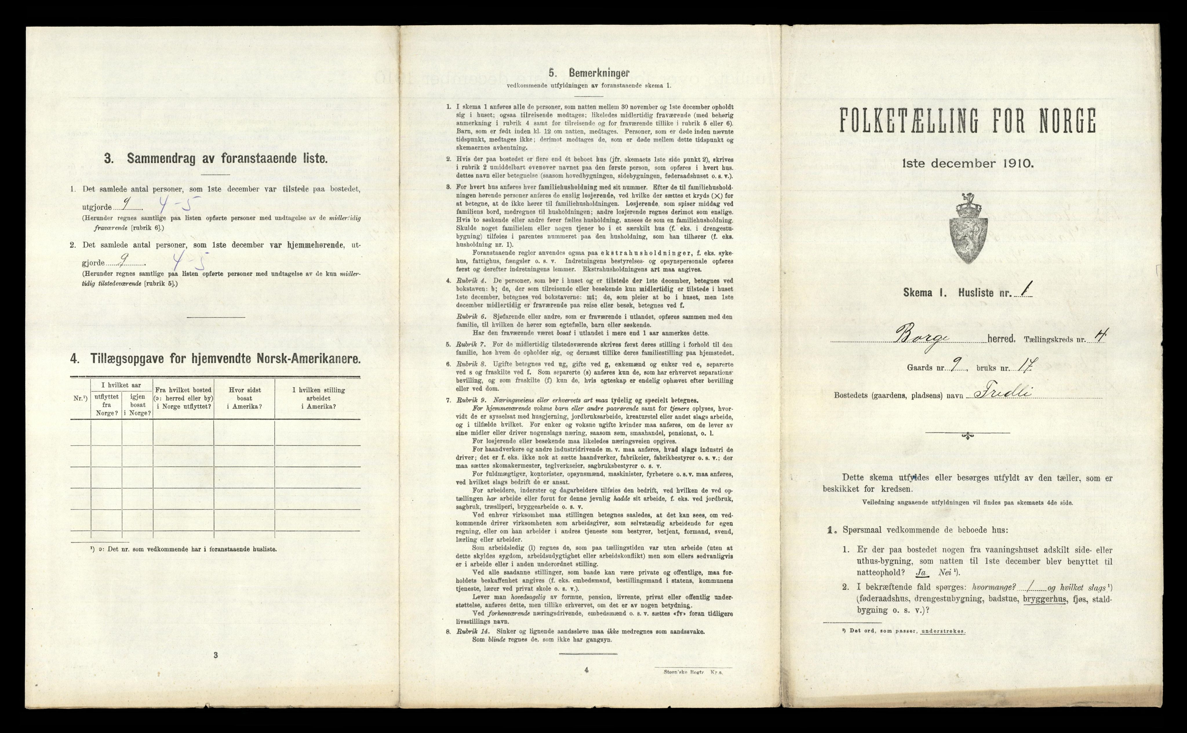 RA, 1910 census for Borge, 1910, p. 534