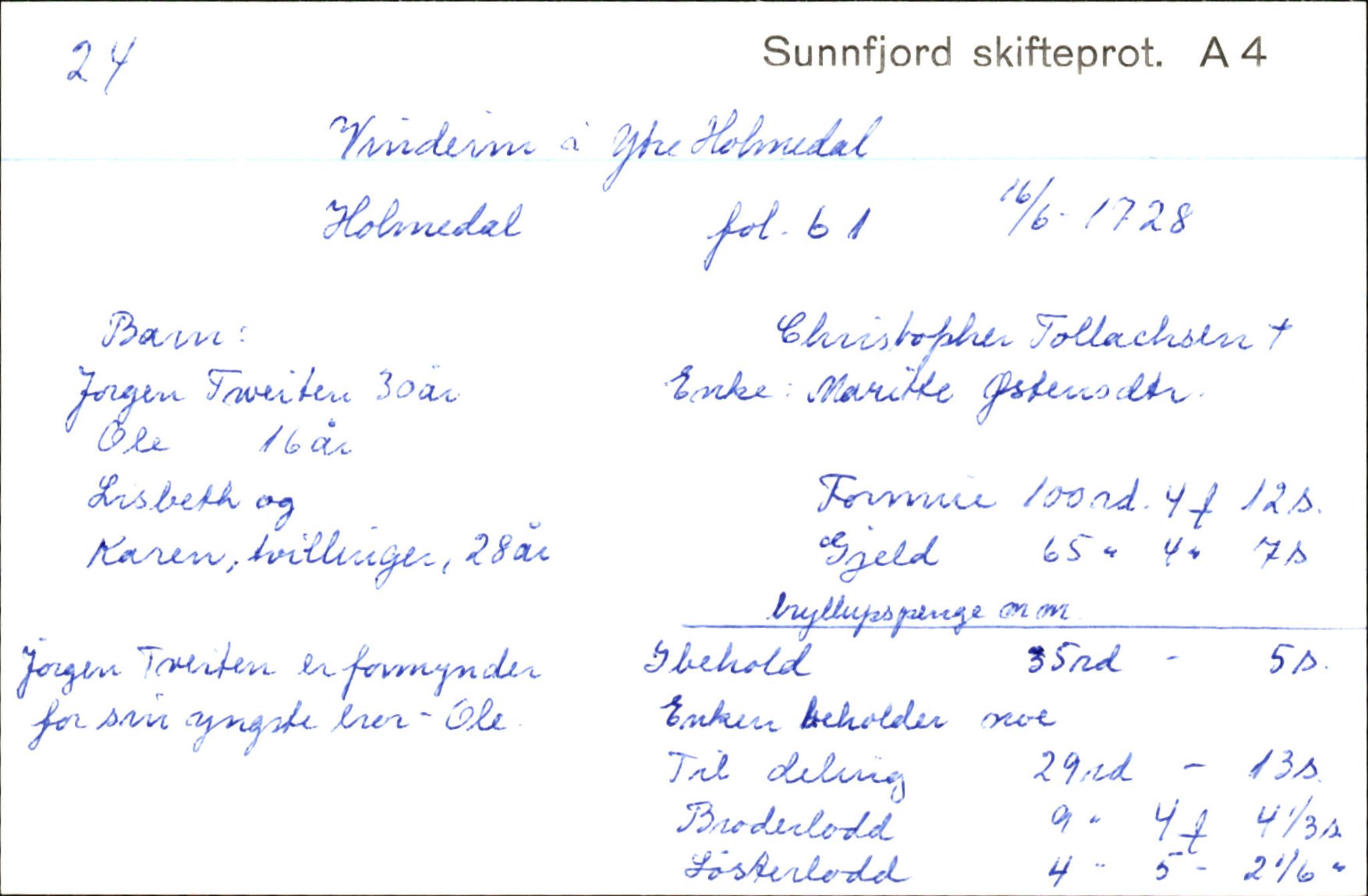 Skiftekort ved Statsarkivet i Bergen, SAB/SKIFTEKORT/003/L0003: Skifteprotokoll nr. 4-5, 1737-1751, p. 315