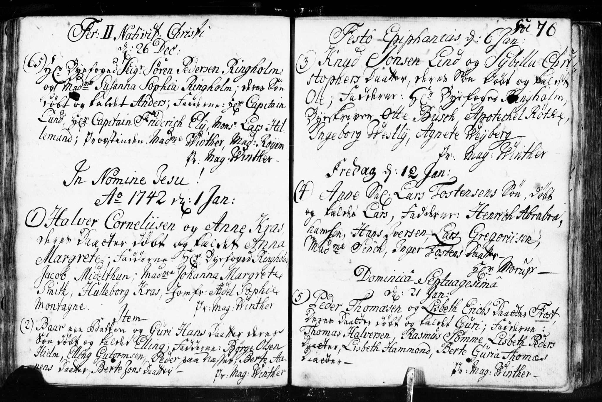 Domkirken sokneprestkontor, SAST/A-101812/001/30/30BB/L0003: Parish register (copy) no. B 3, 1733-1751, p. 76