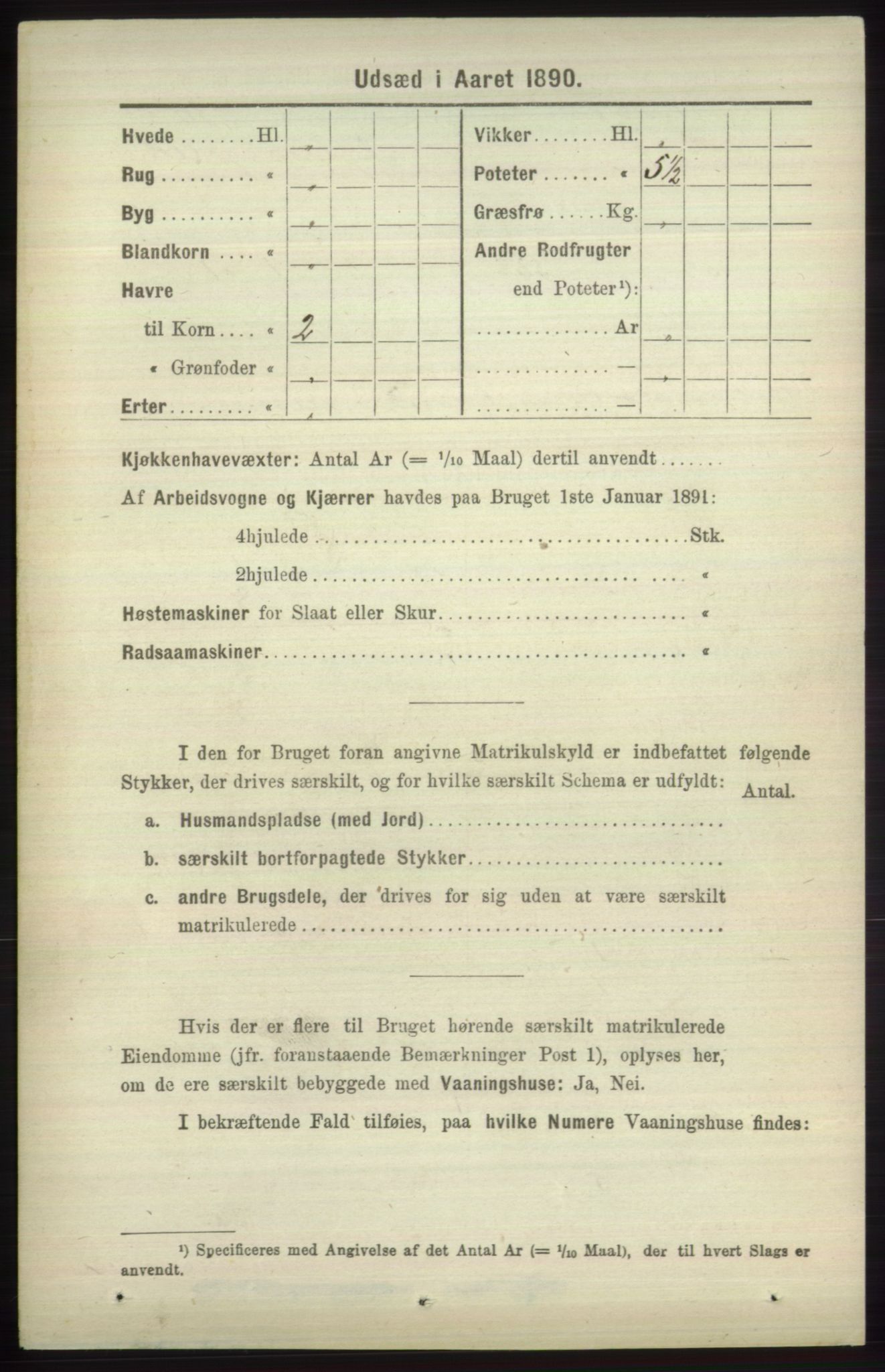 RA, 1891 census for 1251 Bruvik, 1891, p. 4897