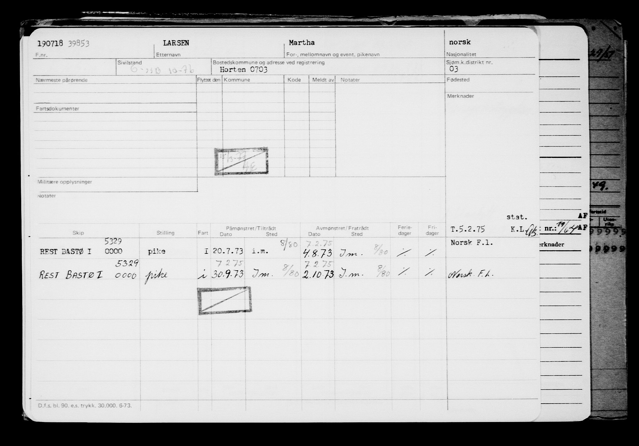 Direktoratet for sjømenn, AV/RA-S-3545/G/Gb/L0160: Hovedkort, 1918, p. 396