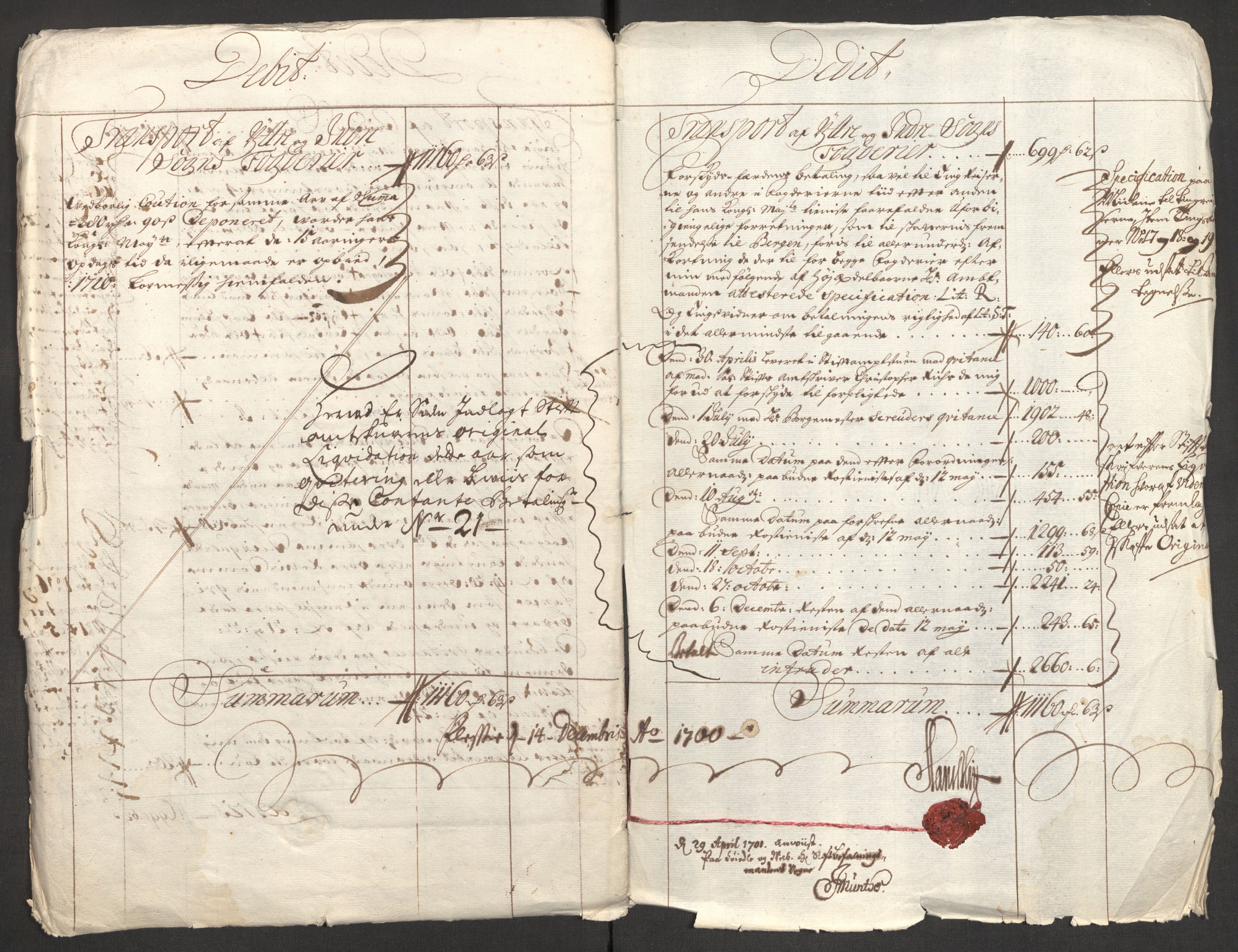 Rentekammeret inntil 1814, Reviderte regnskaper, Fogderegnskap, RA/EA-4092/R52/L3311: Fogderegnskap Sogn, 1700-1701, p. 12