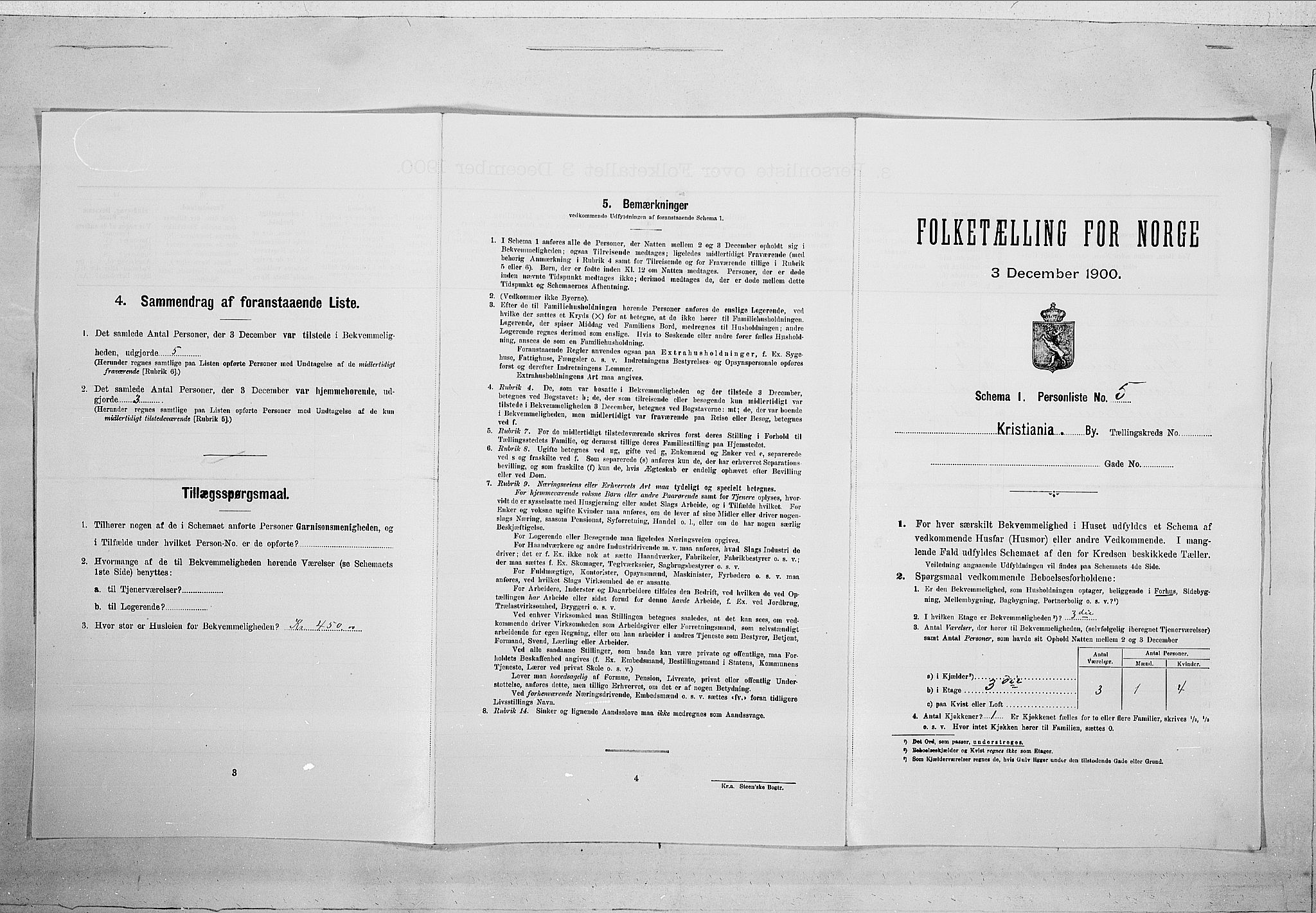 SAO, 1900 census for Kristiania, 1900, p. 110338