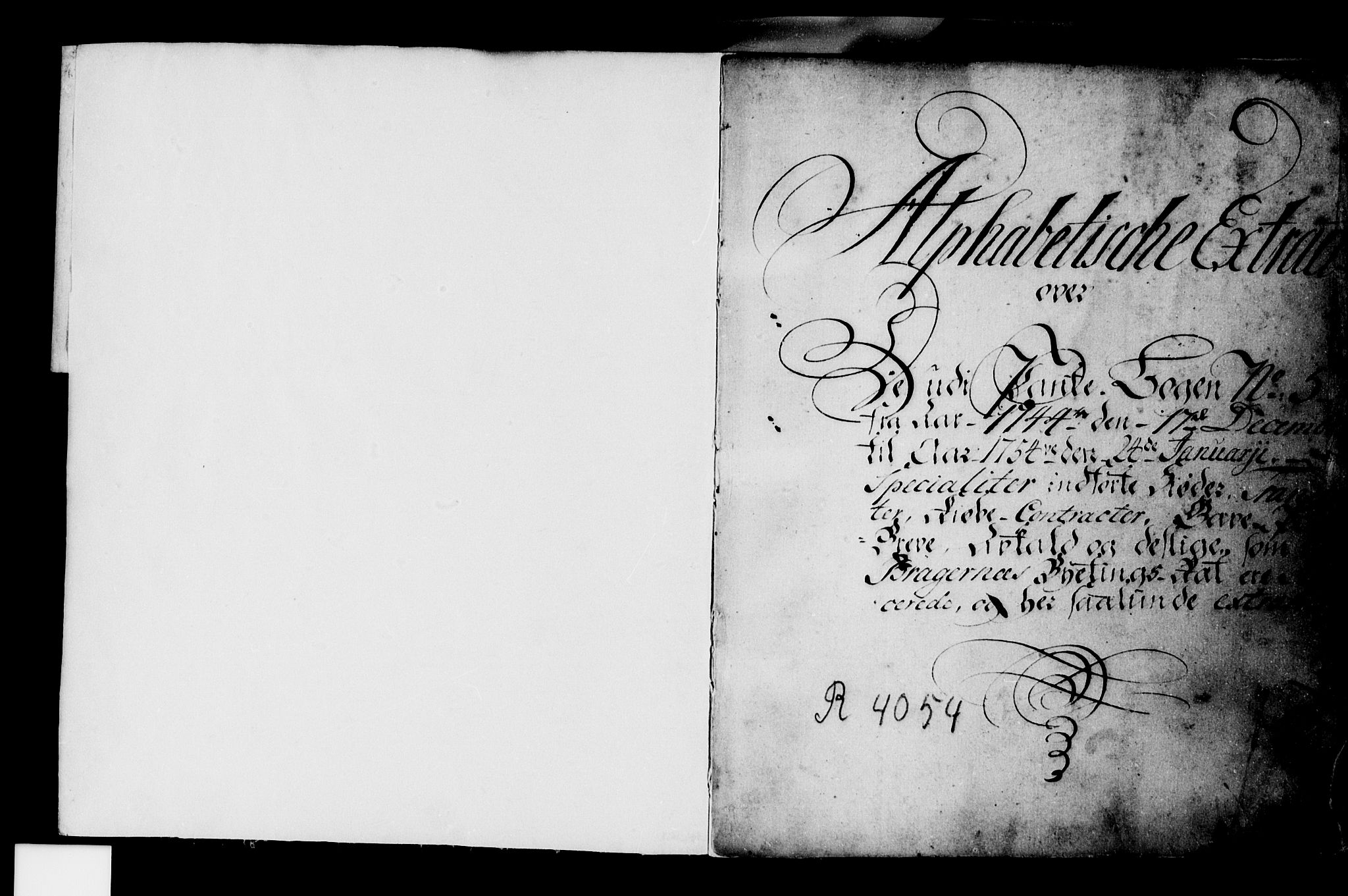 Drammen byfogd, SAKO/A-222/G/Gb/Gba/L0004: Mortgage register no. I 4, 1744-1754