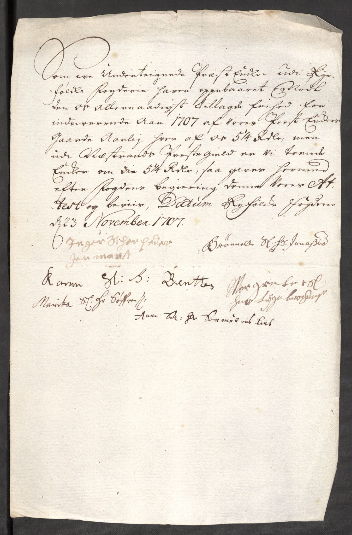 Rentekammeret inntil 1814, Reviderte regnskaper, Fogderegnskap, AV/RA-EA-4092/R47/L2861: Fogderegnskap Ryfylke, 1706-1709, p. 132