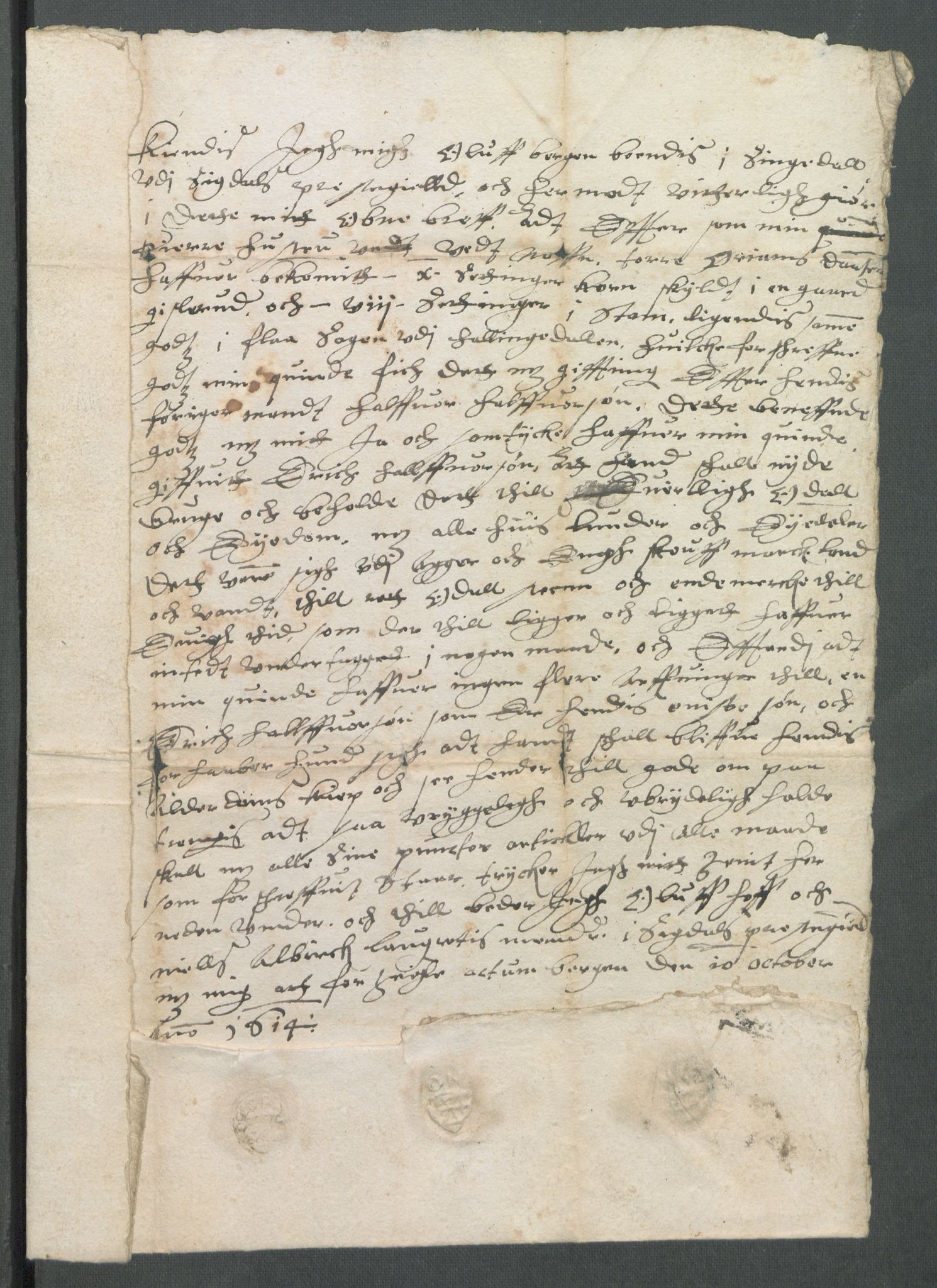 Riksarkivets diplomsamling, AV/RA-EA-5965/F02/L0123: Dokumenter, 1614-1615, p. 58