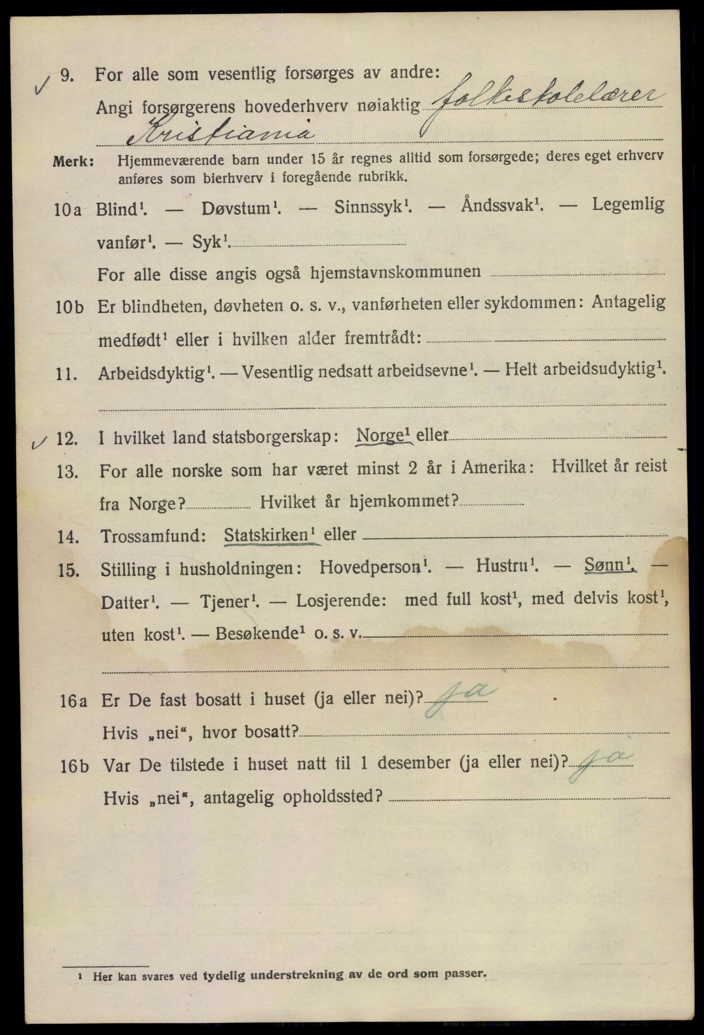 SAO, 1920 census for Kristiania, 1920, p. 432976