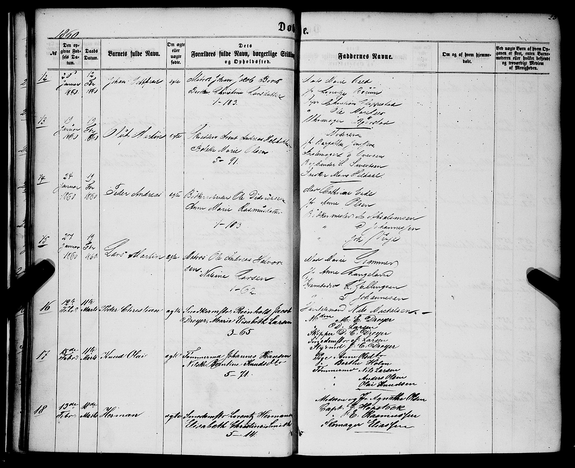 Nykirken Sokneprestembete, AV/SAB-A-77101/H/Haa/L0015: Parish register (official) no. B 2, 1858-1869, p. 25