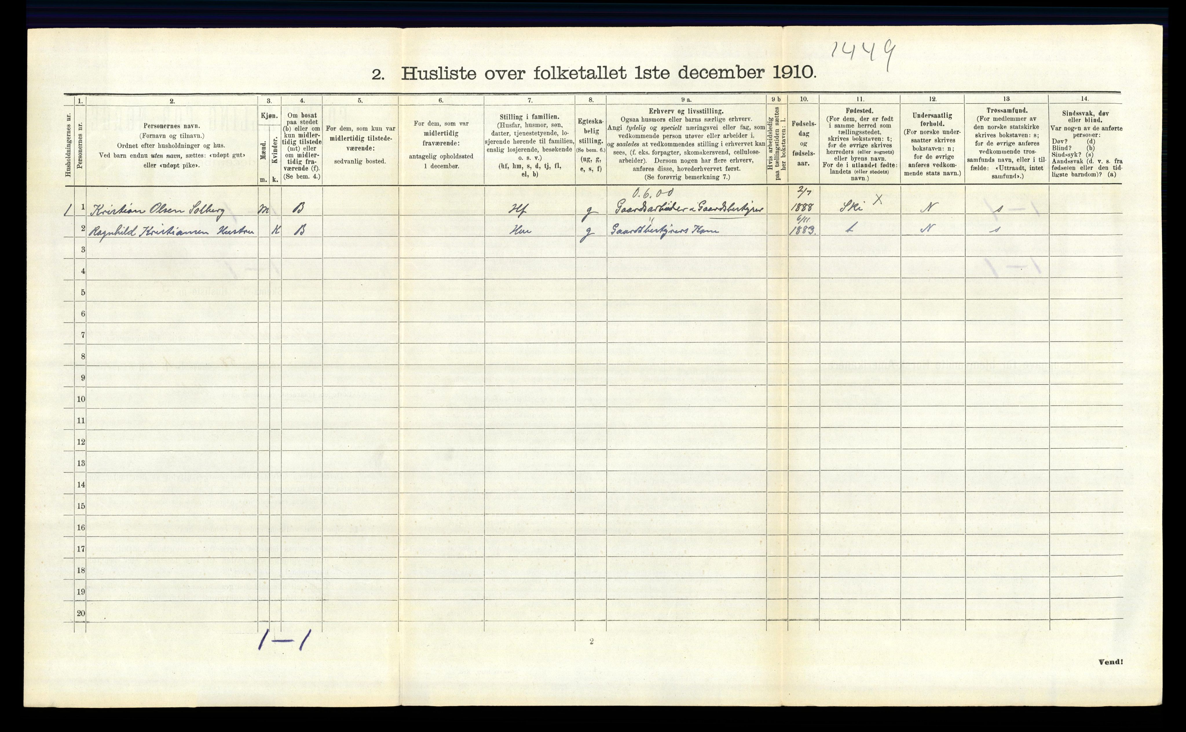 RA, 1910 census for Kråkstad, 1910, p. 428