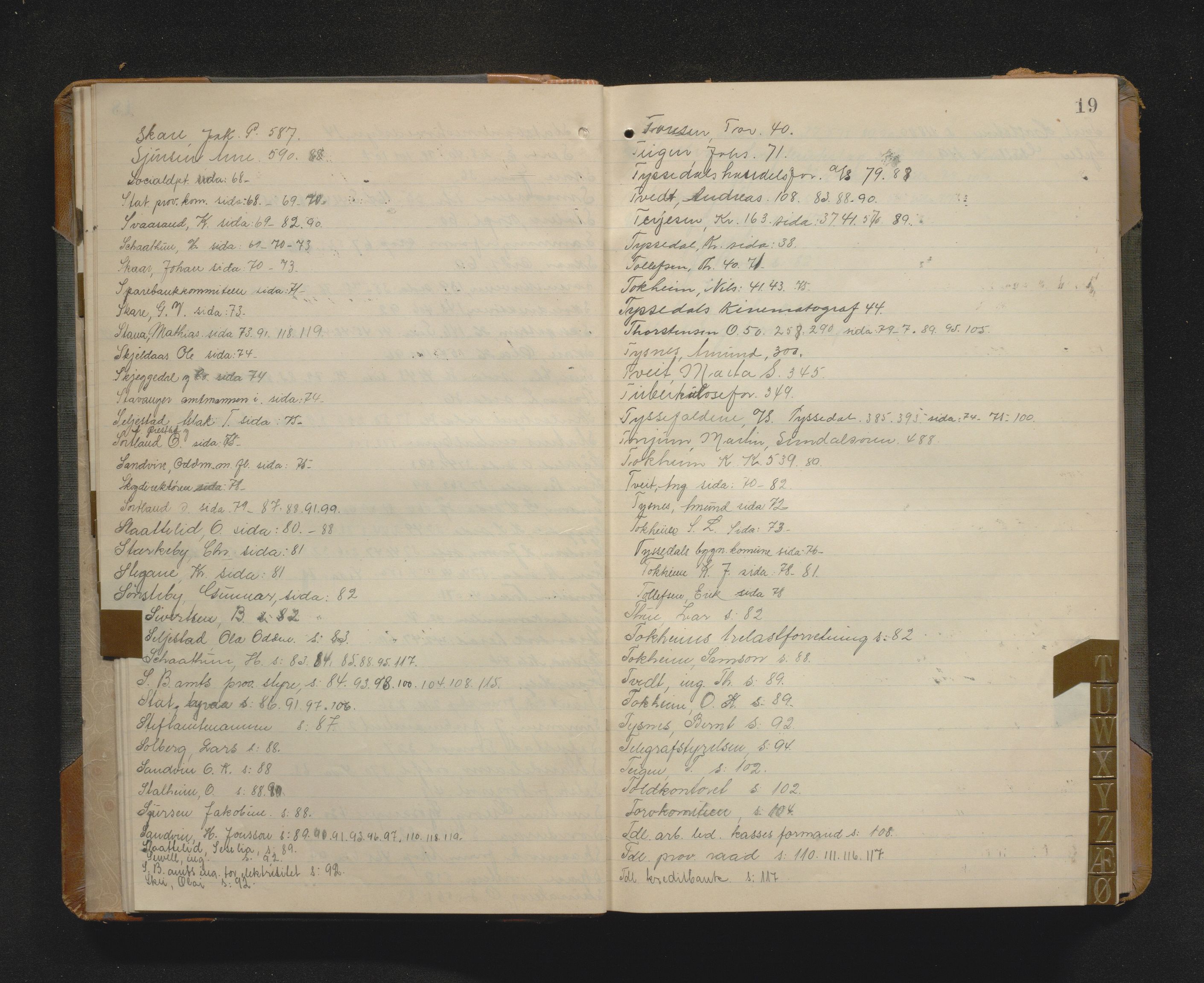 Odda kommune. Formannskapet, IKAH/1228-021/C/Ca/L0003: Postjournal, utgåande skriv, 1914-1918