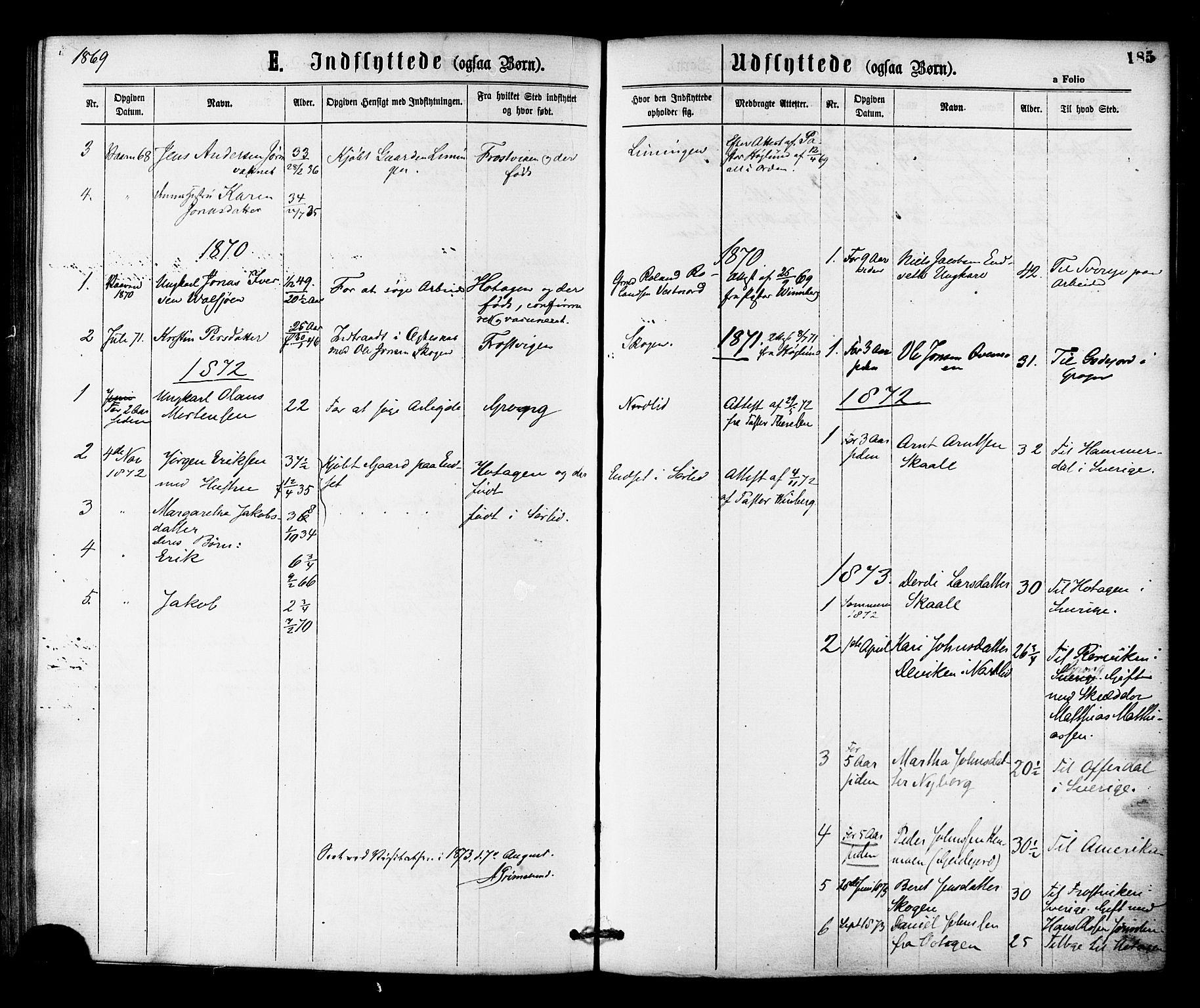 Ministerialprotokoller, klokkerbøker og fødselsregistre - Nord-Trøndelag, SAT/A-1458/755/L0493: Parish register (official) no. 755A02, 1865-1881, p. 185