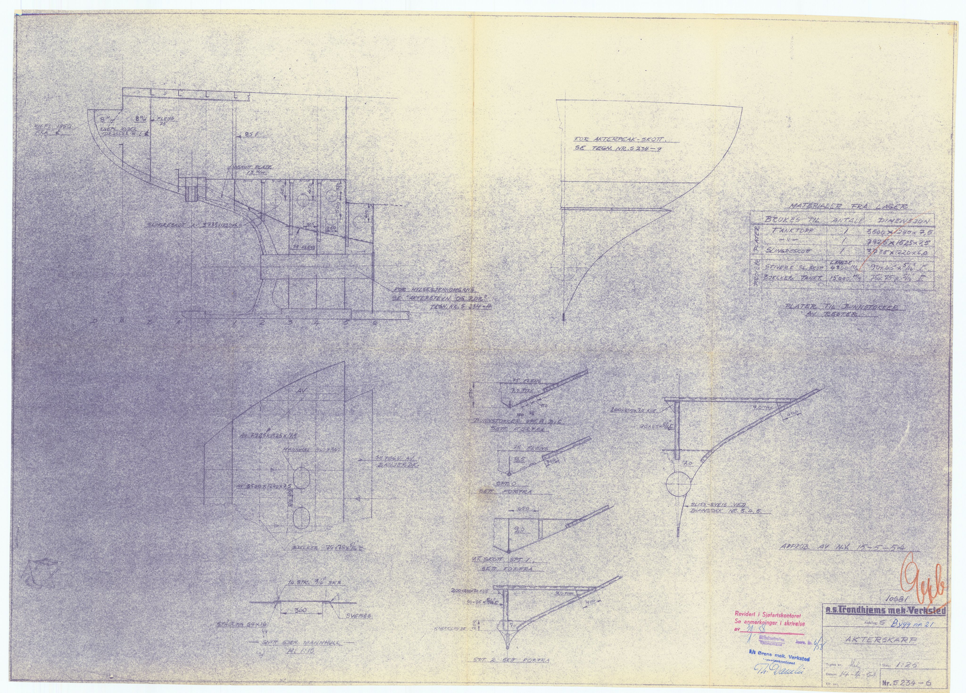 Sjøfartsdirektoratet med forløpere, skipsmapper slettede skip, AV/RA-S-4998/F/Fi/L2457/0001: Sletta mapper 1973-2003 Hovedliste / 14185, HOLGER STJERN (mappe 2/2), JWYF, 1957-1958, p. 2