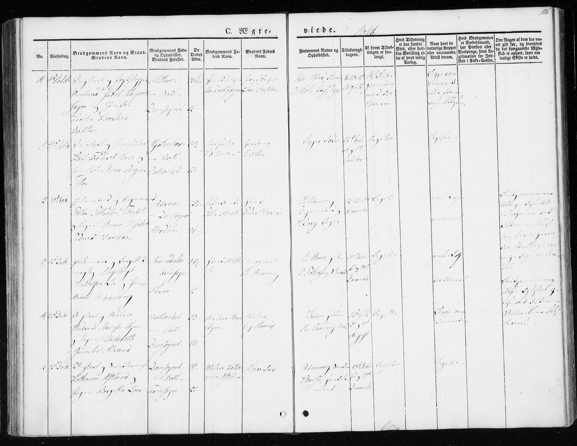 Ministerialprotokoller, klokkerbøker og fødselsregistre - Sør-Trøndelag, SAT/A-1456/604/L0183: Parish register (official) no. 604A04, 1841-1850, p. 106