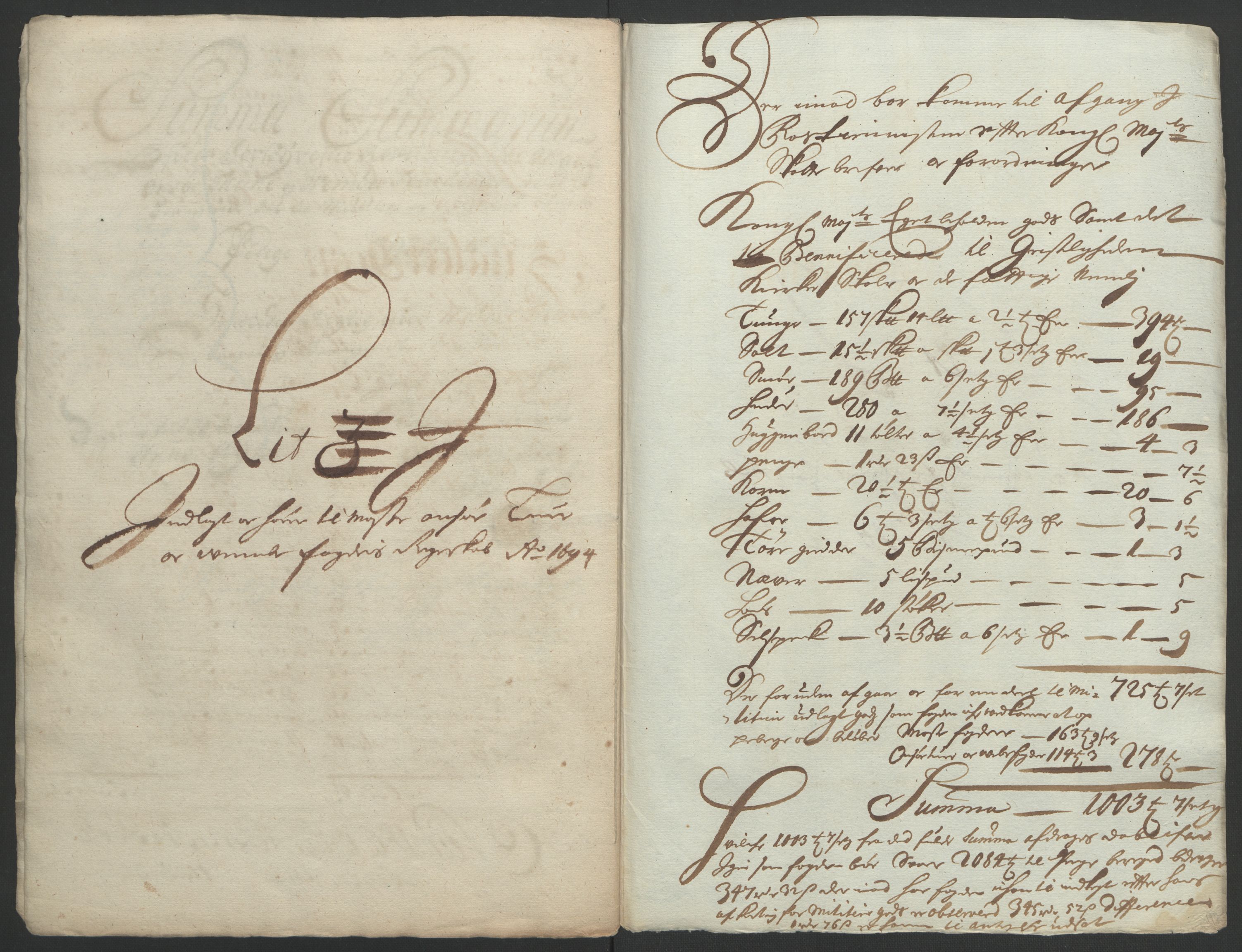 Rentekammeret inntil 1814, Reviderte regnskaper, Fogderegnskap, AV/RA-EA-4092/R03/L0121: Fogderegnskap Onsøy, Tune, Veme og Åbygge fogderi, 1694, p. 237