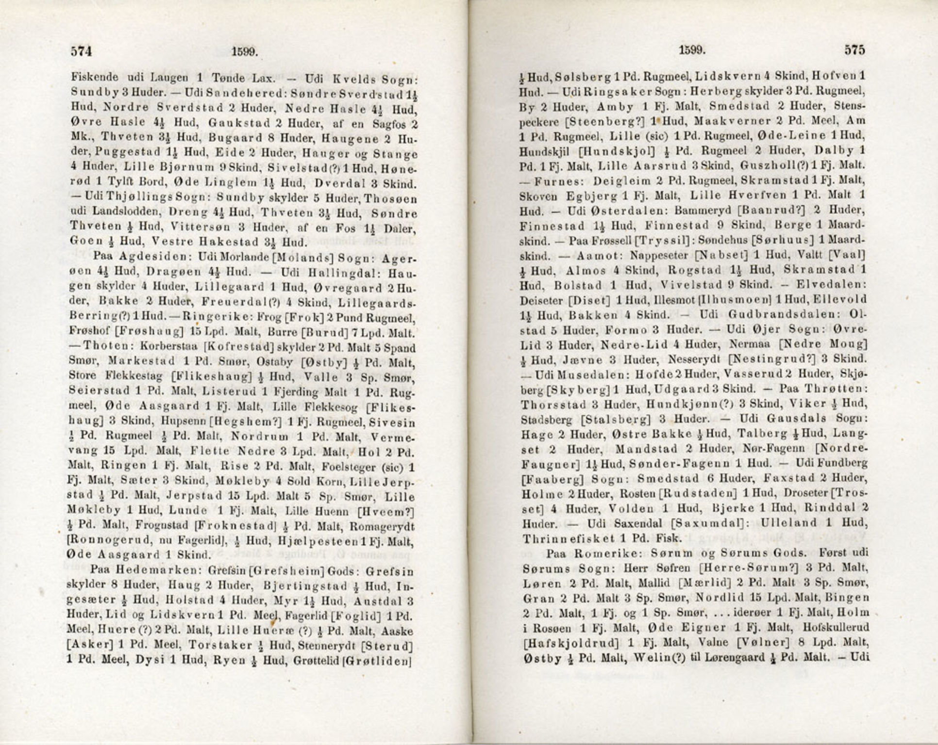 Publikasjoner utgitt av Det Norske Historiske Kildeskriftfond, PUBL/-/-/-: Norske Rigs-Registranter, bind 3, 1588-1602, p. 574-575