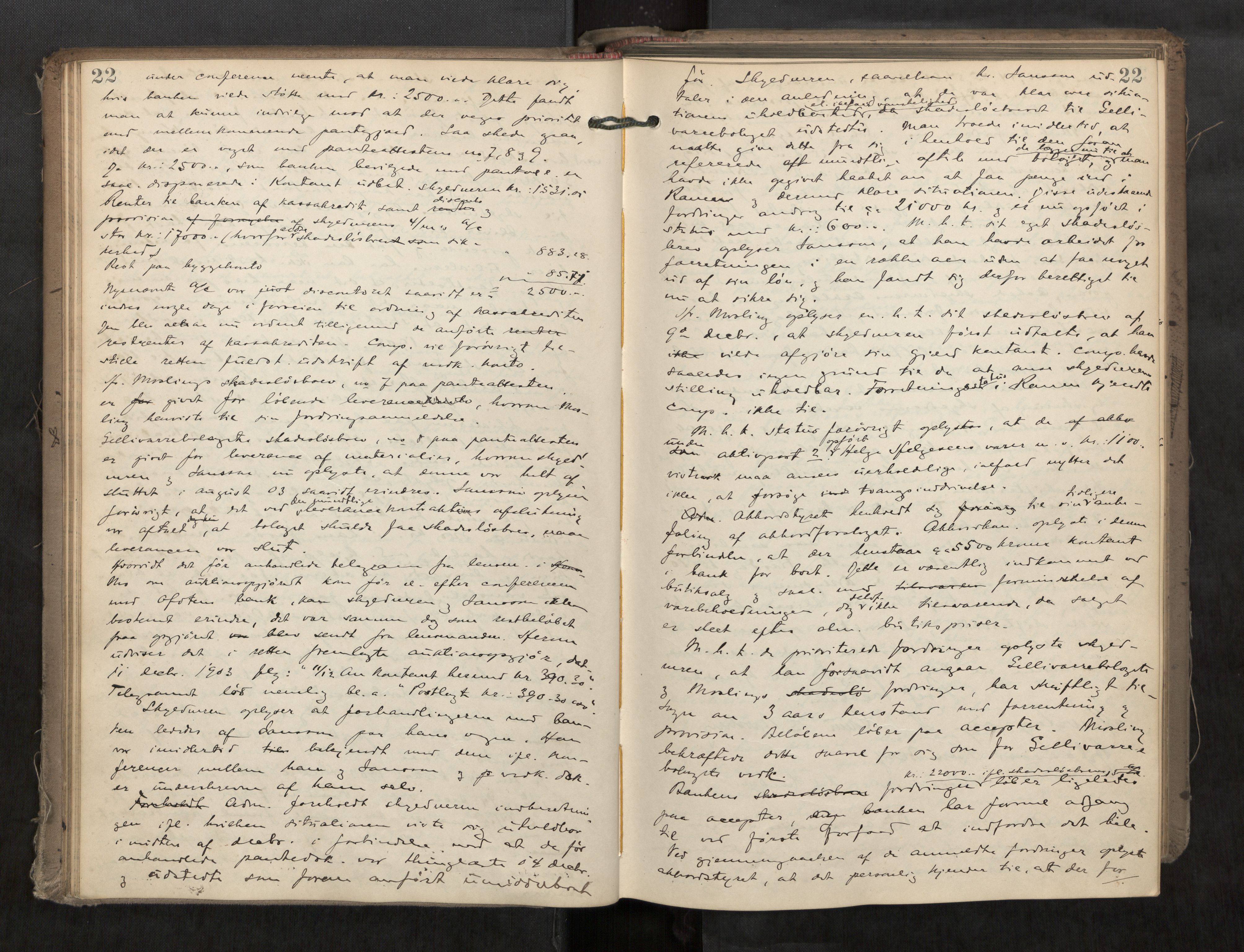 Steigen og Ofoten sorenskriveri, AV/SAT-A-0030/1/3/3B/L0003: Skiftebehandlingsprotokoll, 1903-1908, p. 22