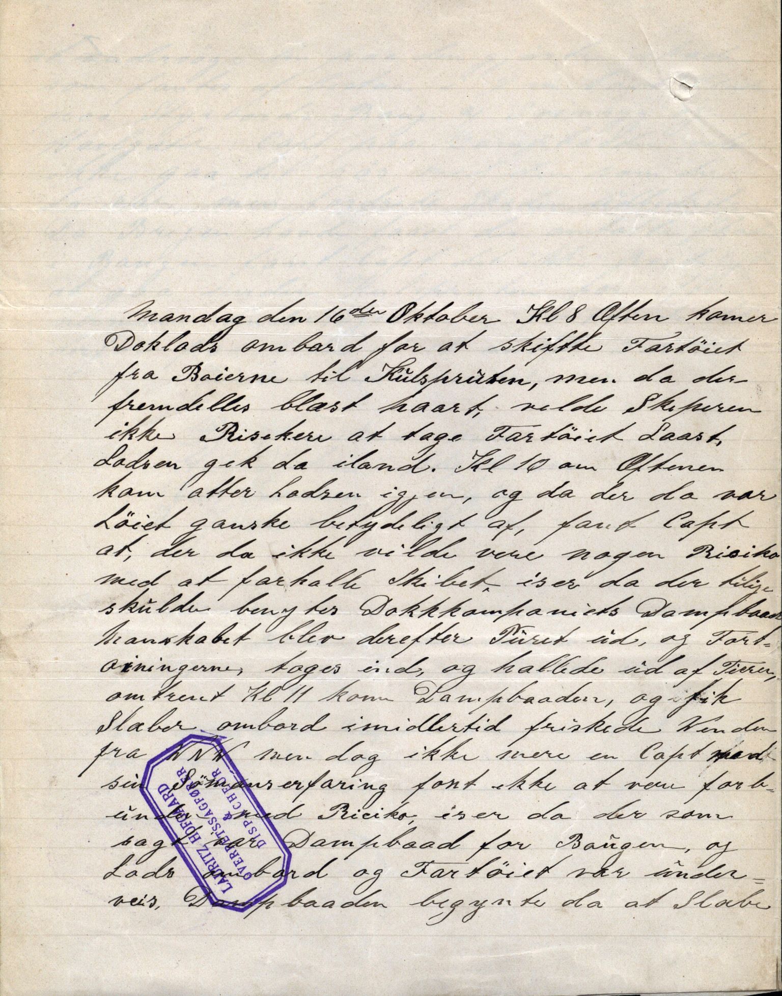 Pa 63 - Østlandske skibsassuranceforening, VEMU/A-1079/G/Ga/L0030/0003: Havaridokumenter / Rex, Salus, Schweigaard, Seladon, Titania, Tordenskjold av Trondhjem, 1893, p. 73