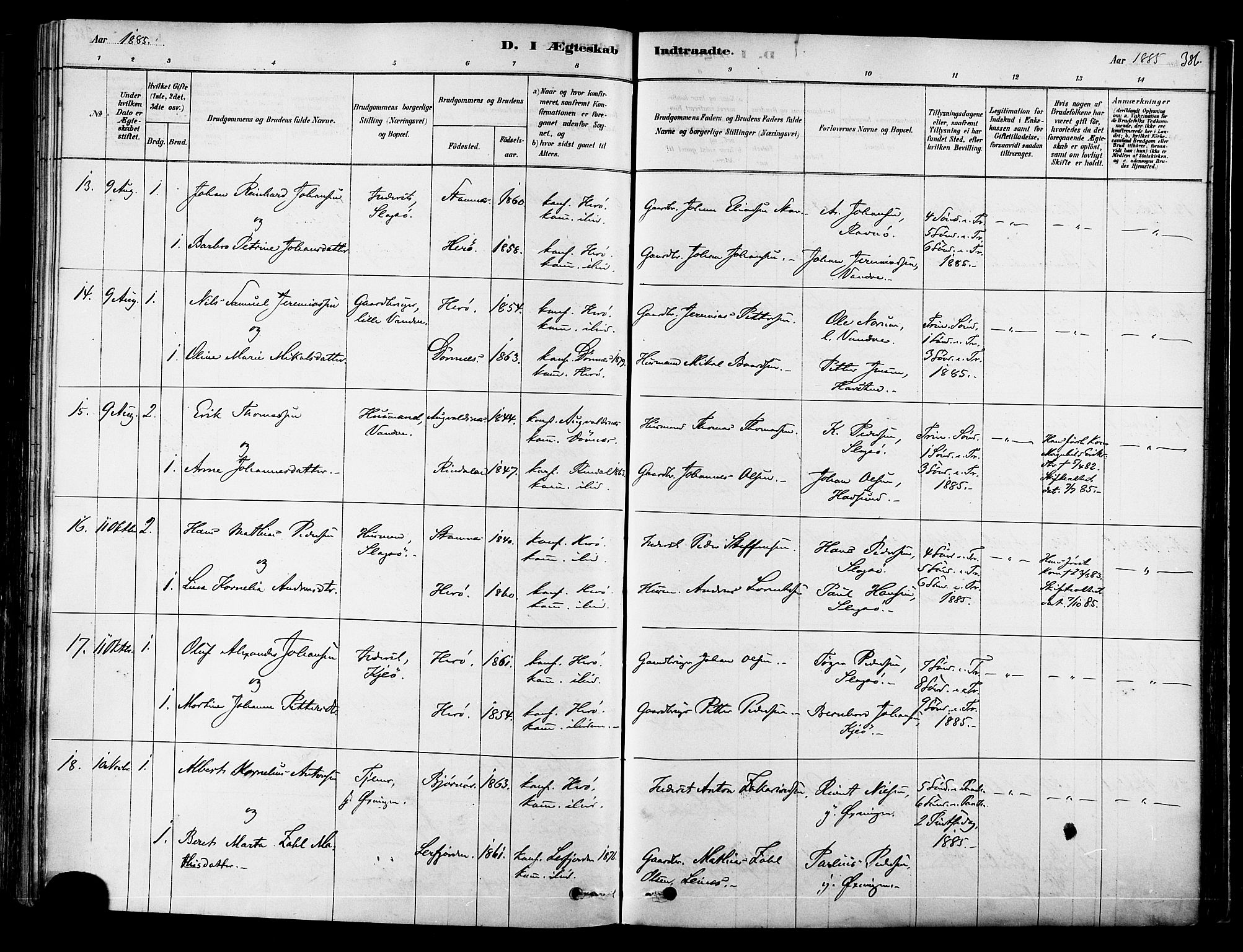 Ministerialprotokoller, klokkerbøker og fødselsregistre - Nordland, AV/SAT-A-1459/834/L0507: Parish register (official) no. 834A05, 1878-1892, p. 386