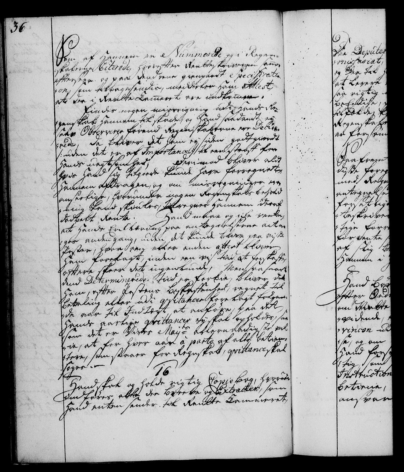 Rentekammeret, Kammerkanselliet, RA/EA-3111/G/Gg/Ggi/L0003: Norsk instruksjonsprotokoll med register (merket RK 53.36), 1751-1775, p. 36